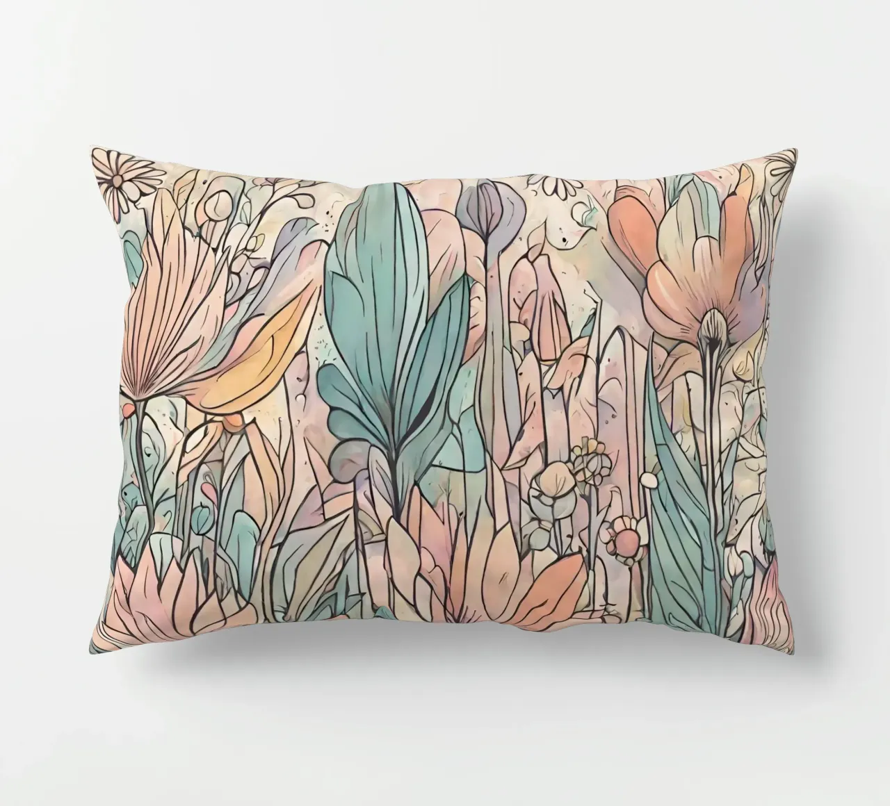 Flower power 6 decorative cushion by Rezh creations