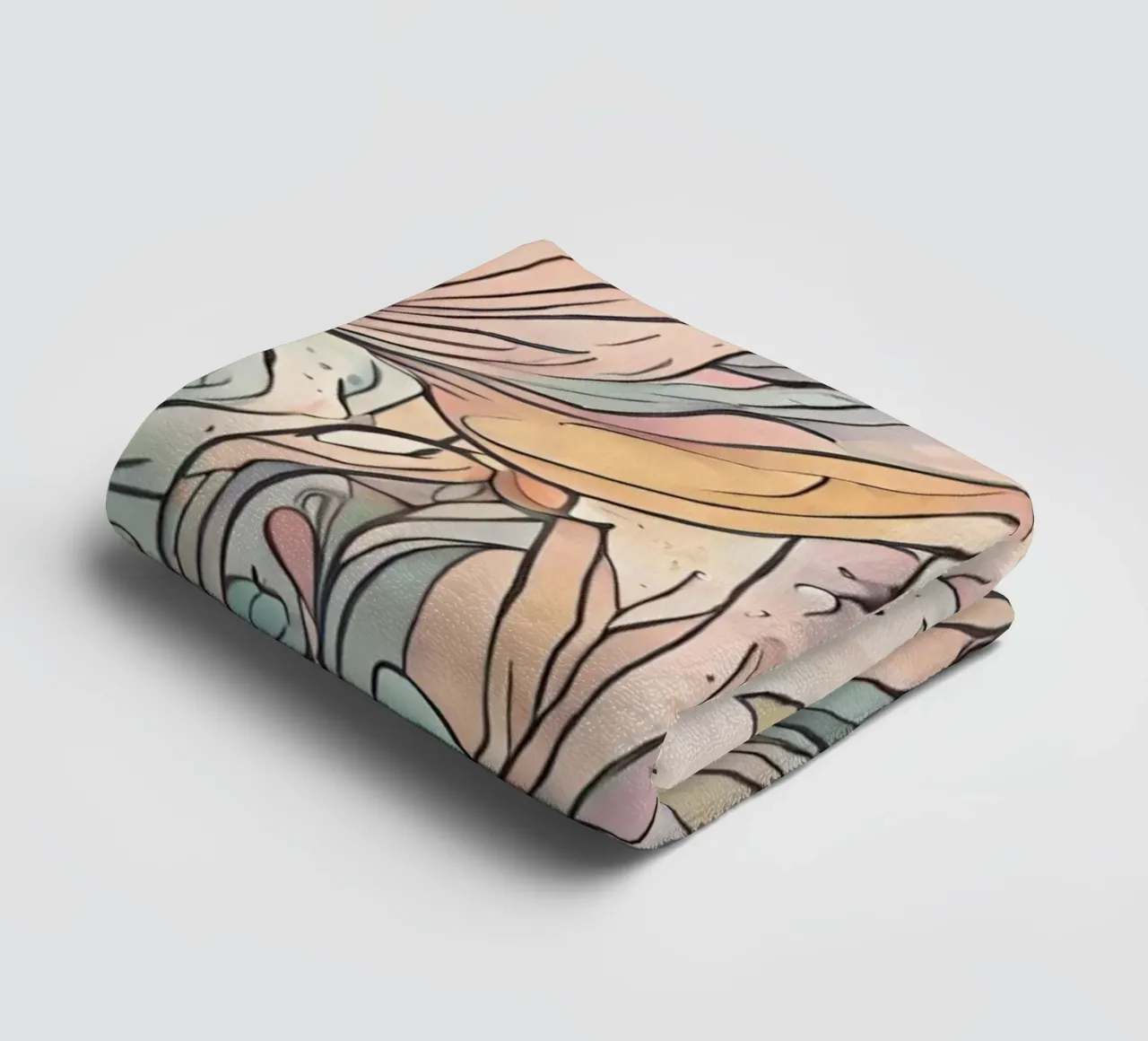 Flower power 6 towel by Rezh creations