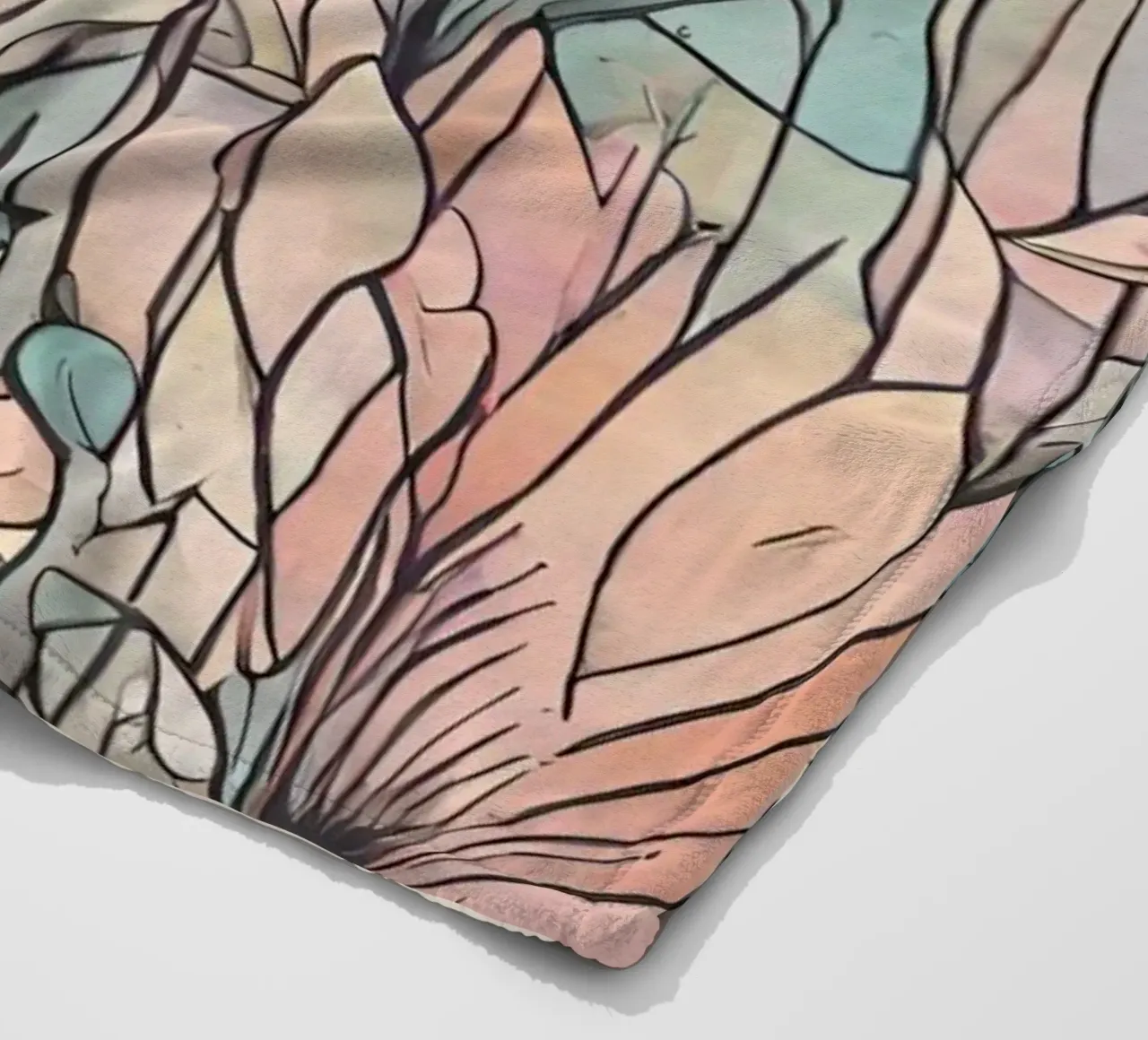Flower power 6 coperta in pile da Rezh creations