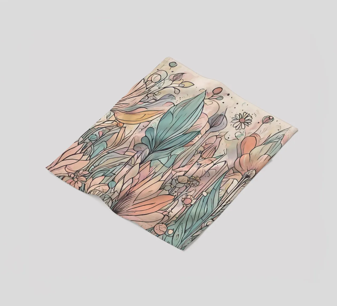 Flower power 6 coperta in pile da Rezh creations