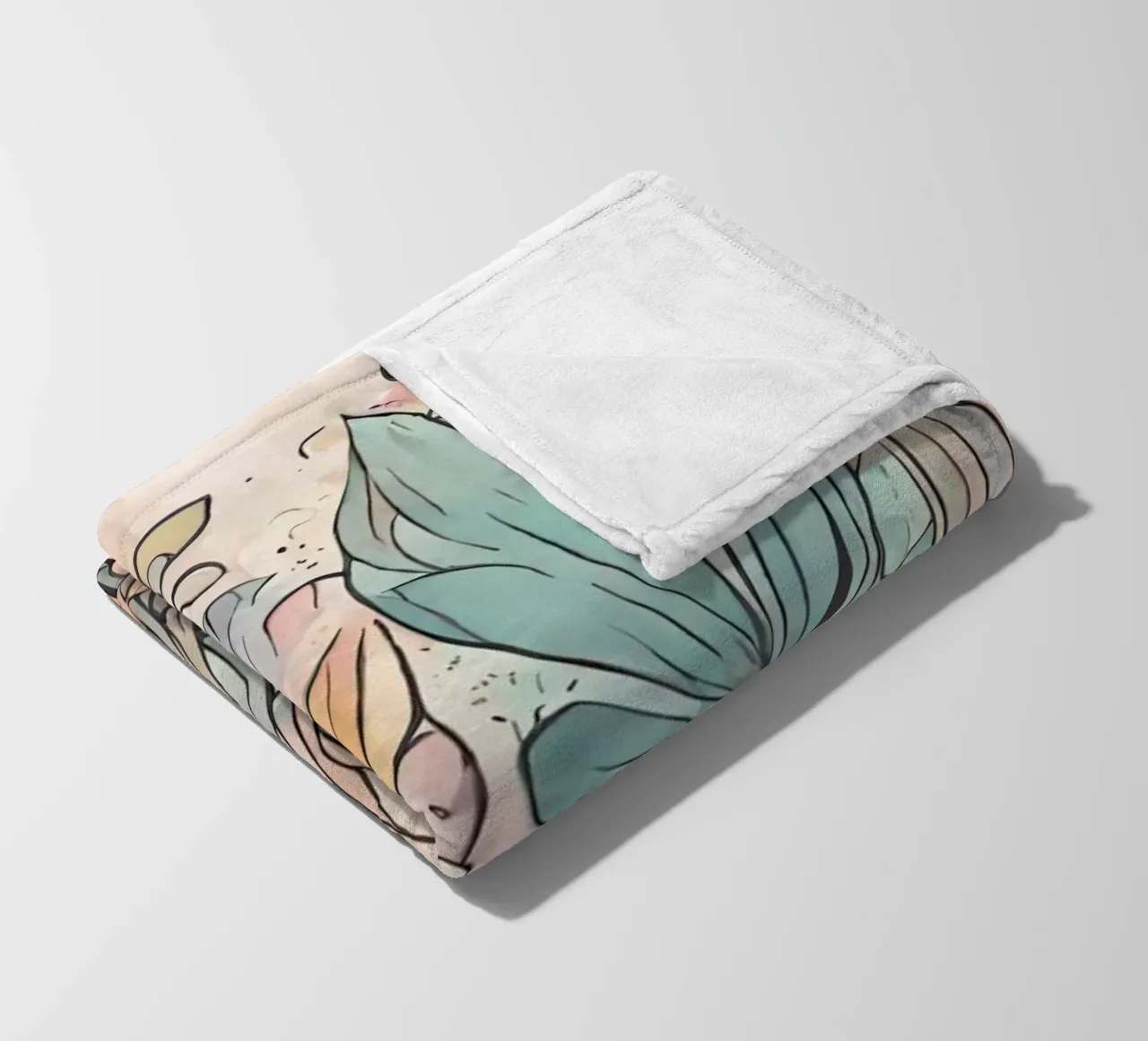 Flower power 6 coperta in pile da Rezh creations
