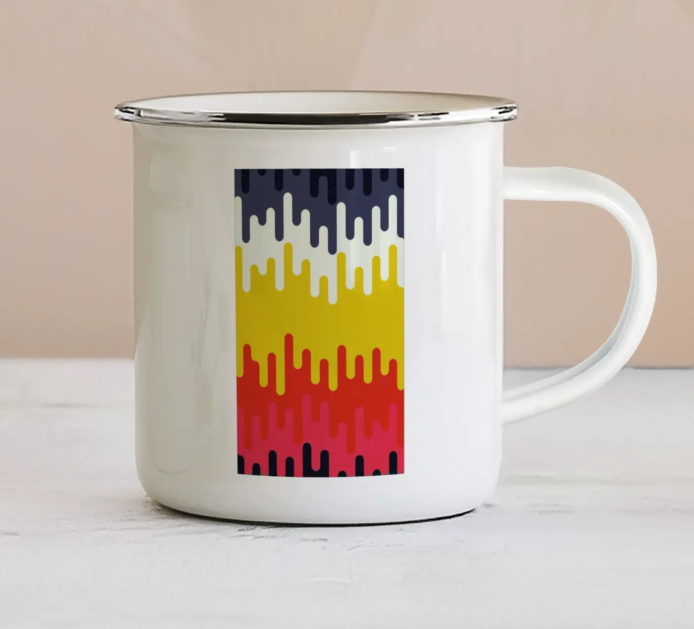 Drip emaille mok van Tracie Andrews