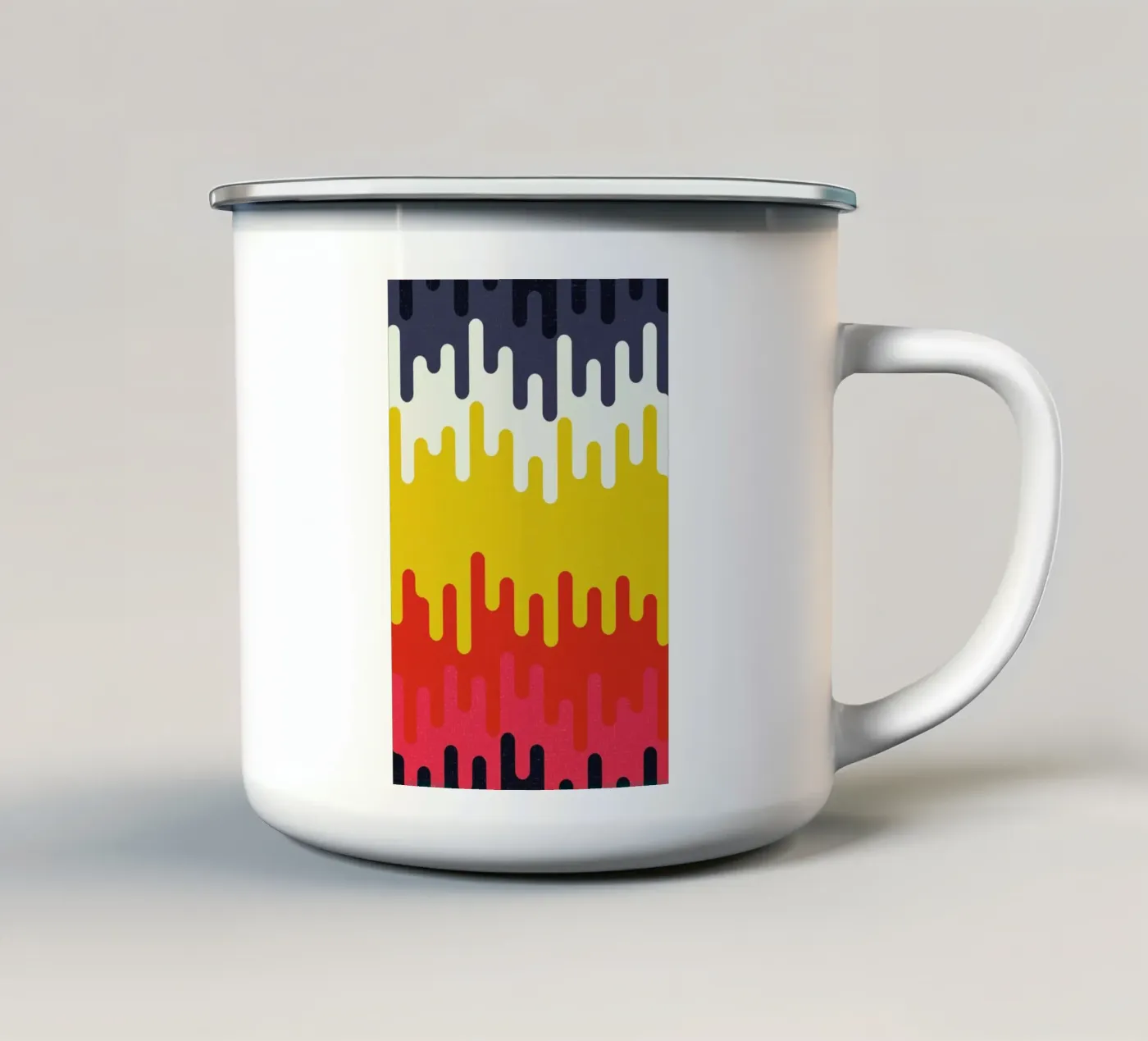 Drip emaille mok van Tracie Andrews