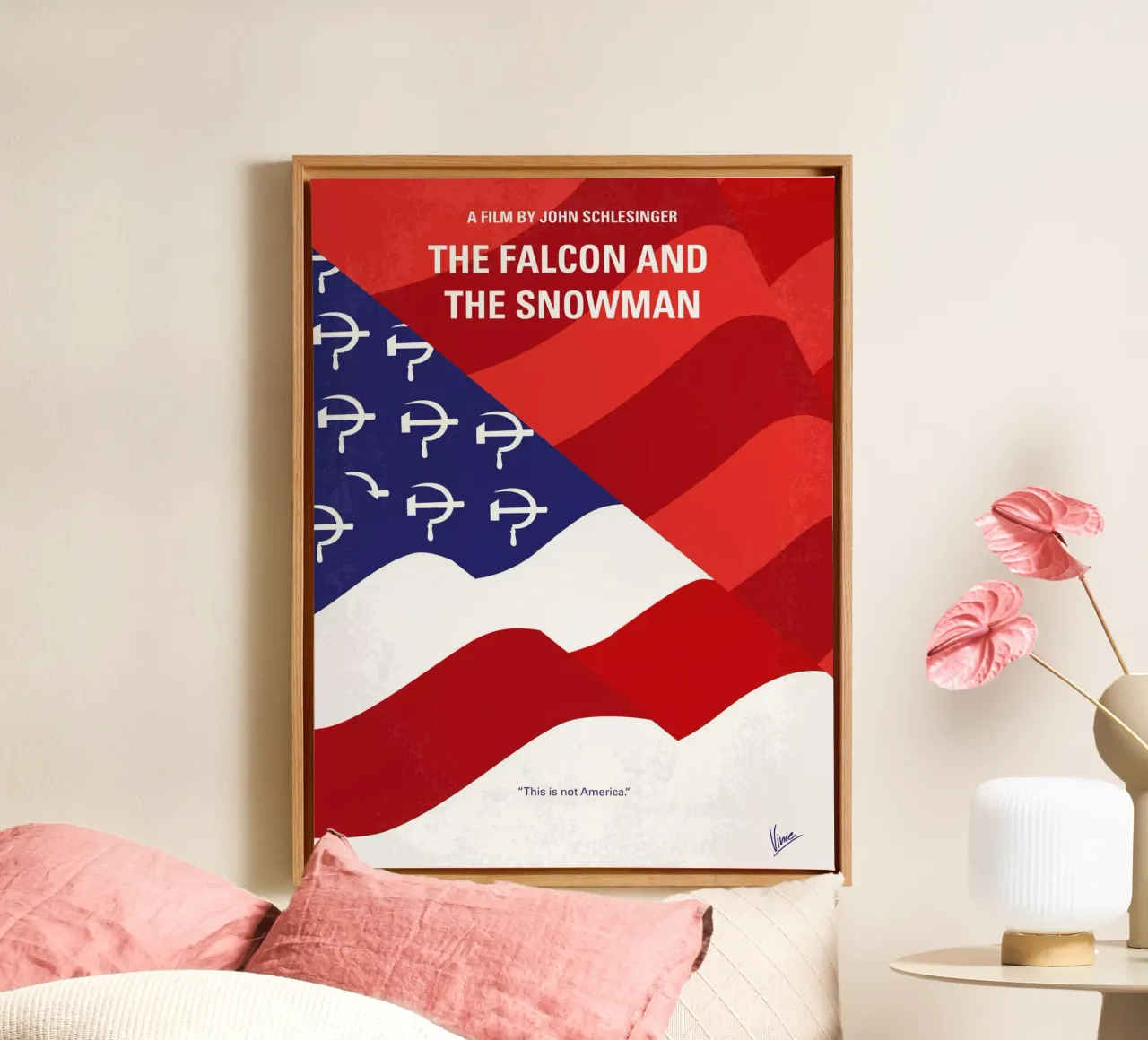 No749 My The Falcon and the Snowman minimal movie poster canvas van Chungkong
