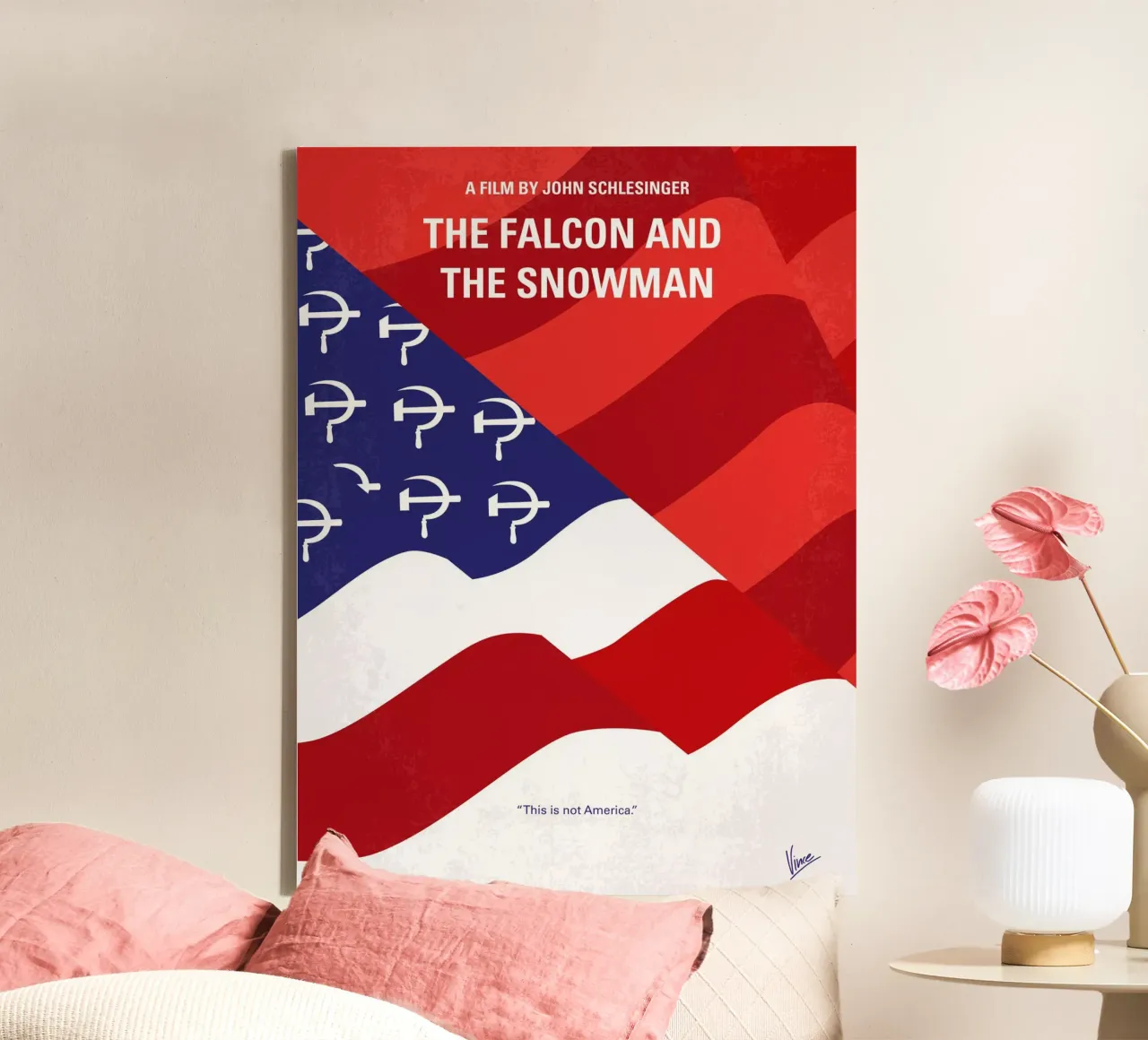 No749 My The Falcon and the Snowman minimal movie poster canvas van Chungkong