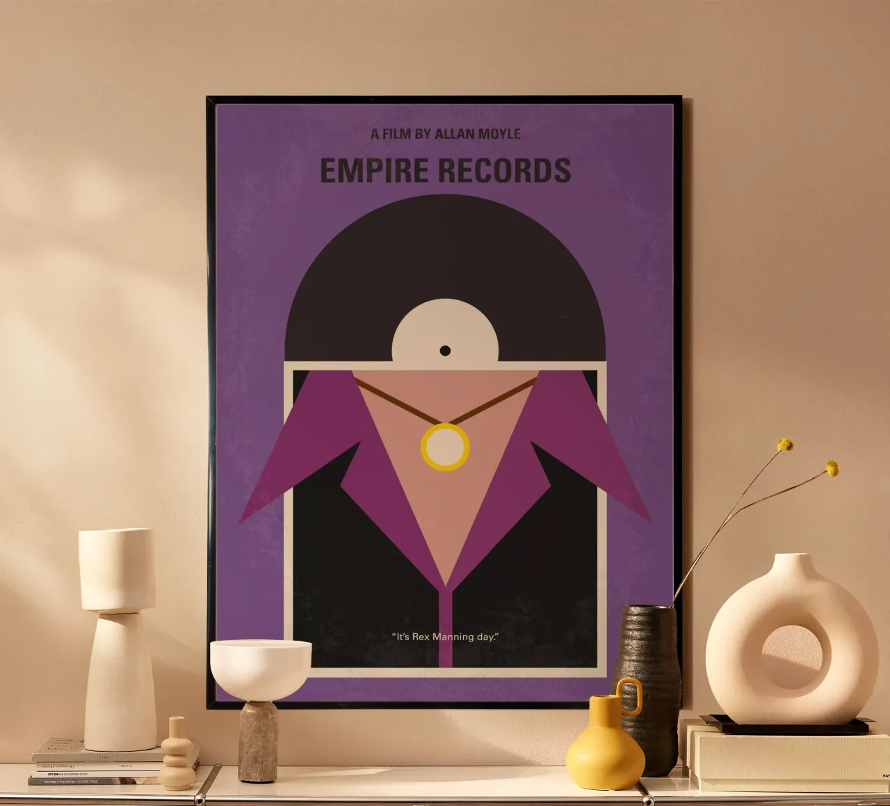 No750 My Empire Records minimal movie poster carta hahnemühle da Chungkong