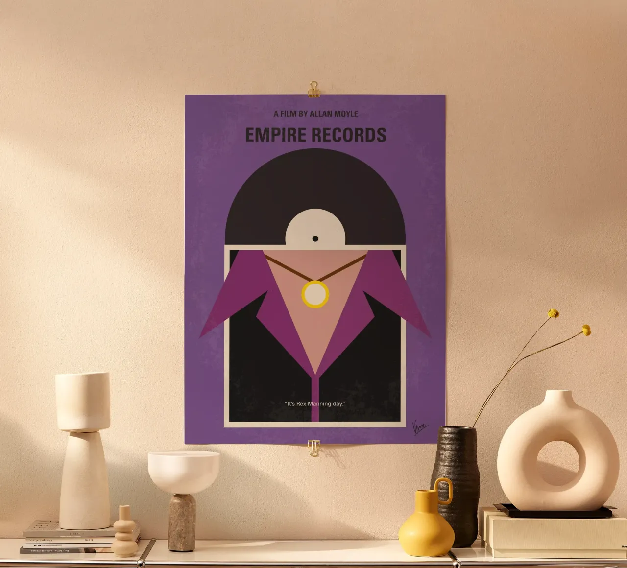 No750 My Empire Records minimal movie poster carta hahnemühle da Chungkong