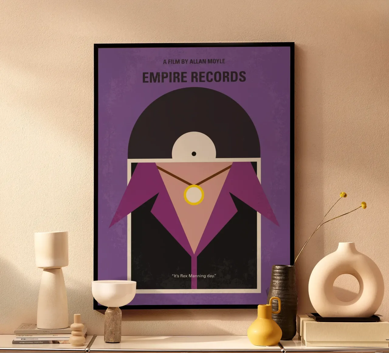 No750 My Empire Records minimal movie poster carta hahnemühle da Chungkong
