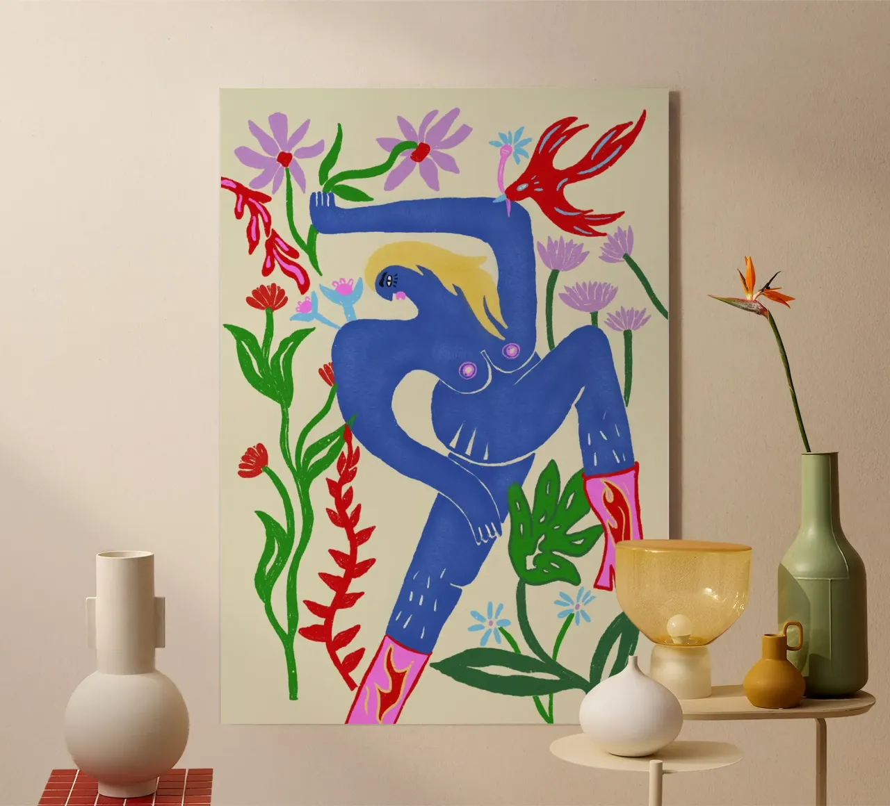 flowerpower acryl van suncoloredberlin