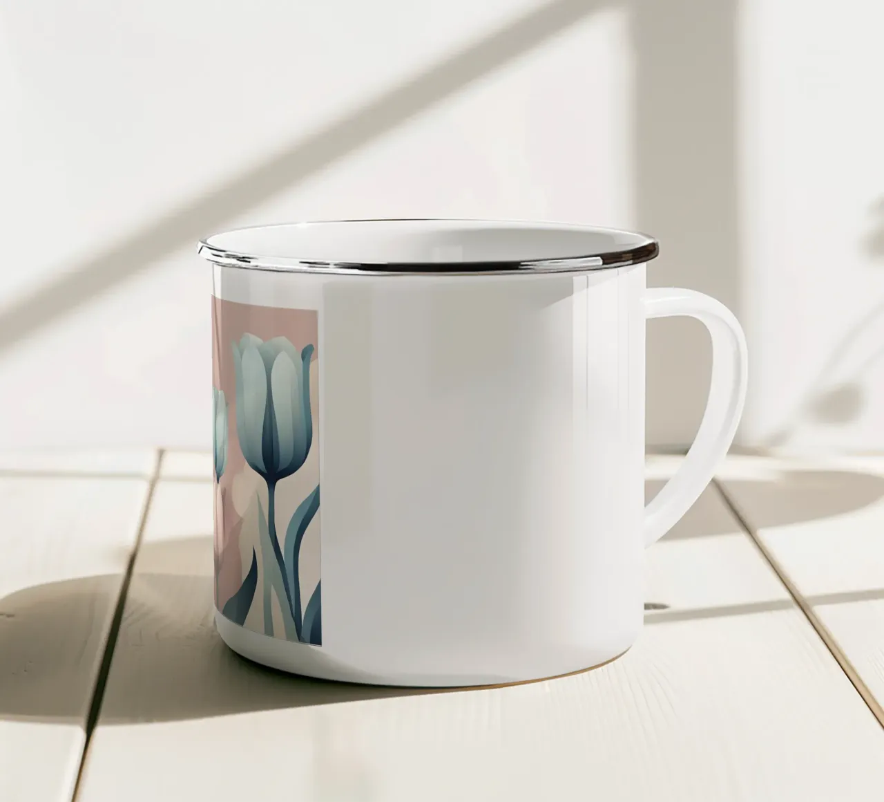 Flower power 7 tazza in smalto da Rezh creations