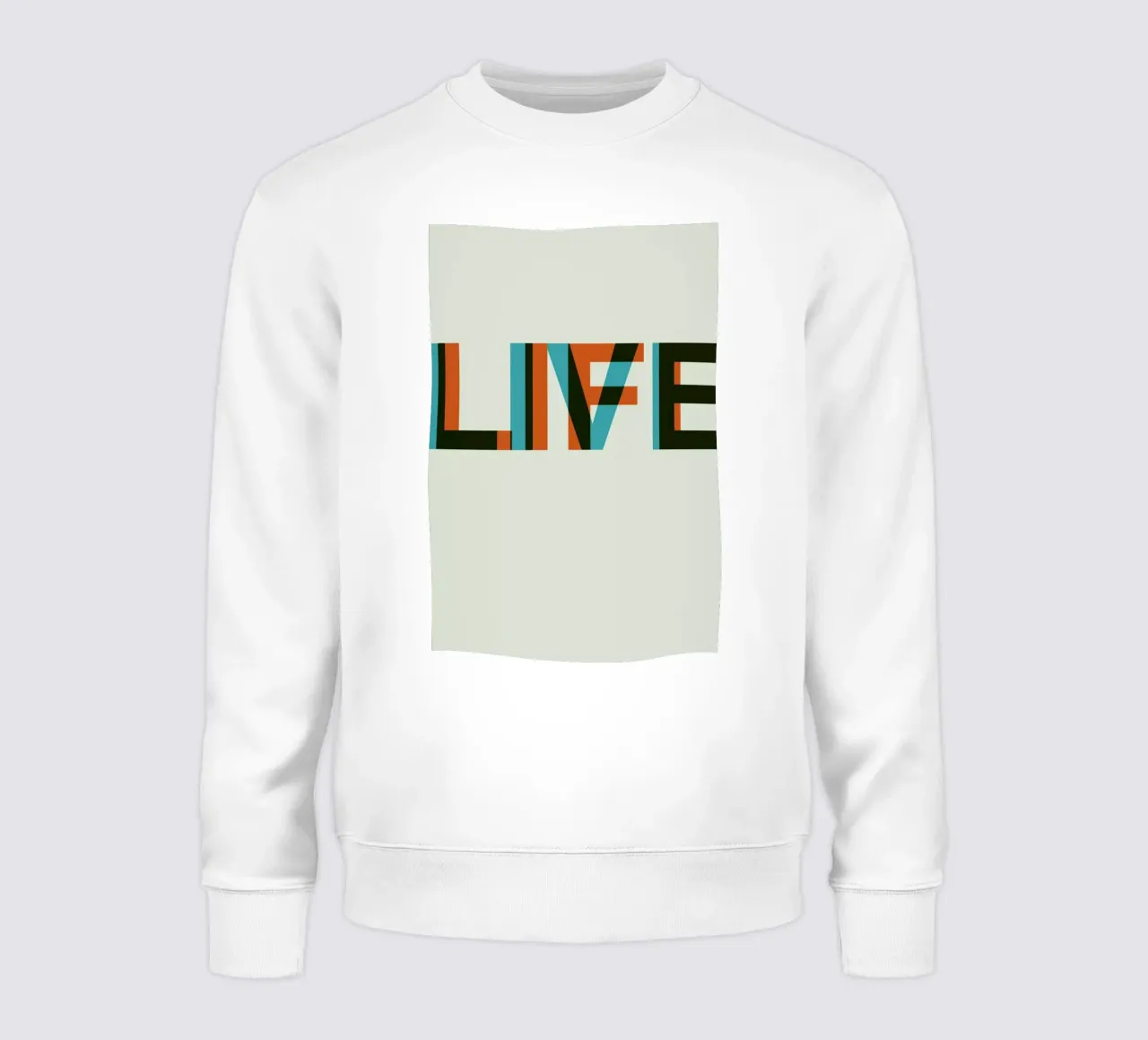 Live Life Poster 2 felpa da Naxart