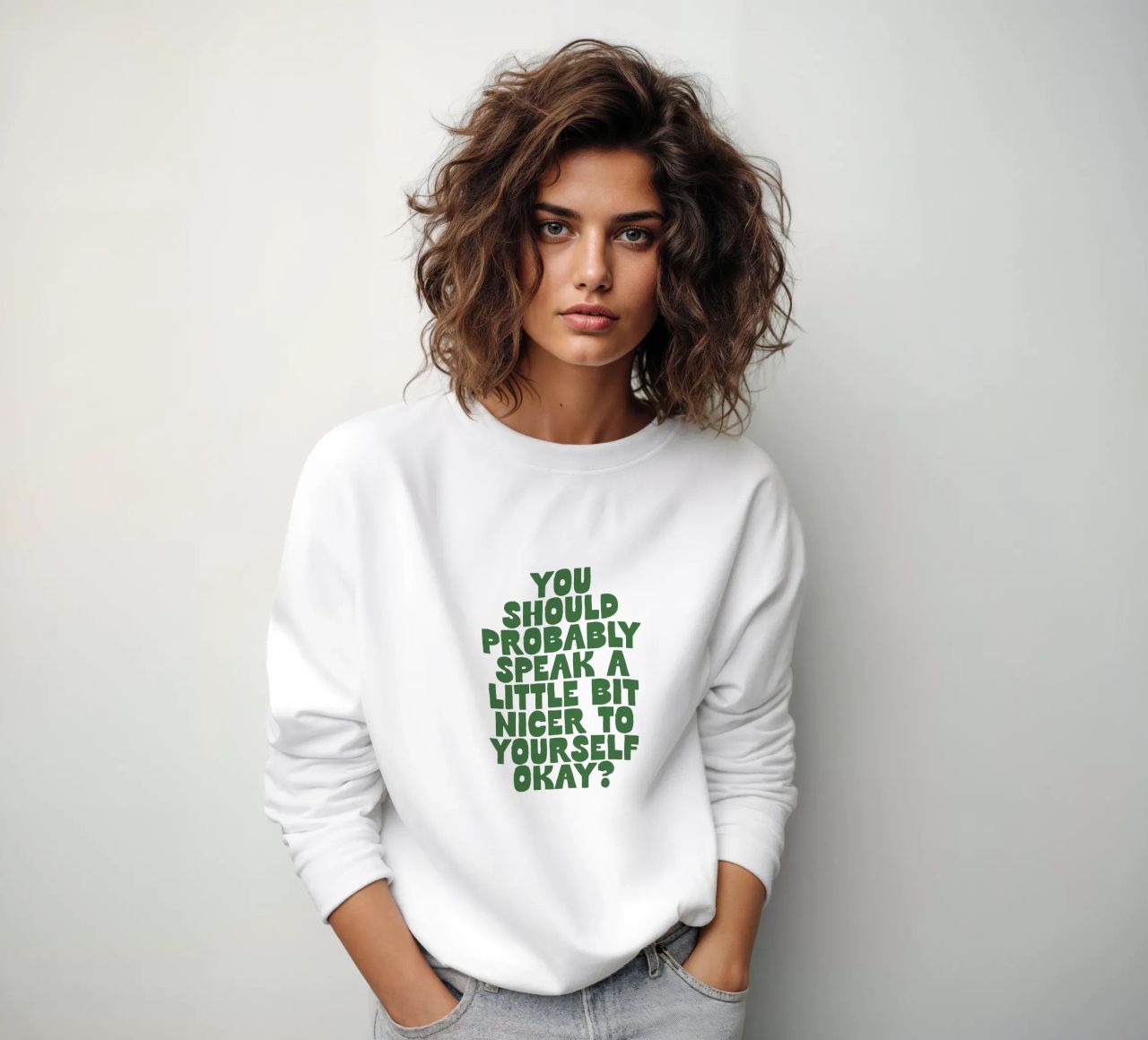 Probabilmente dovreste parlare in modo un po' più gentile con voi stessi felpa da THE MOTIVATED TYPE