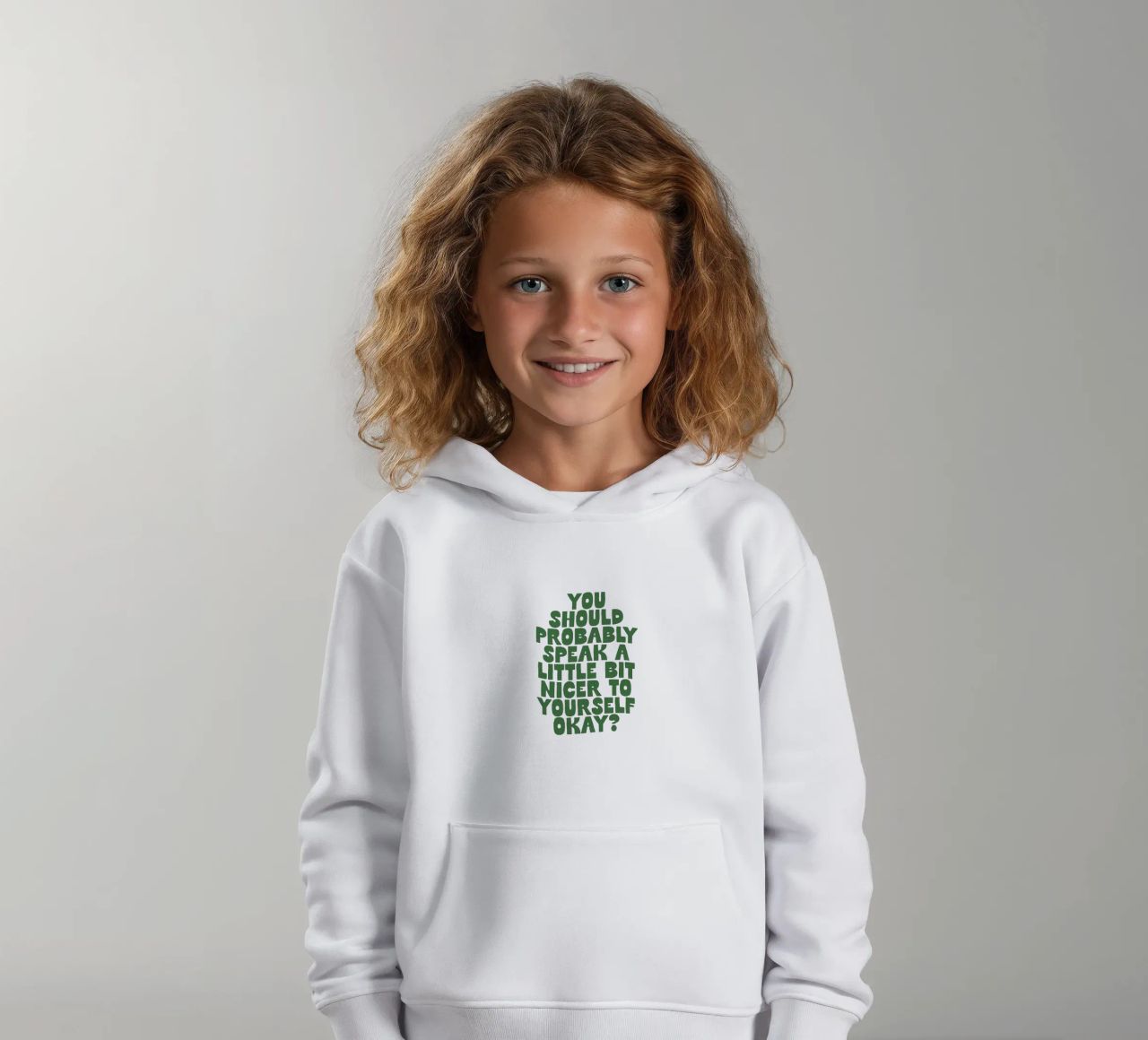 Probabilmente dovreste parlare in modo un po' più gentile con voi stessi felpa bambino con cappuccio da THE MOTIVATED TYPE