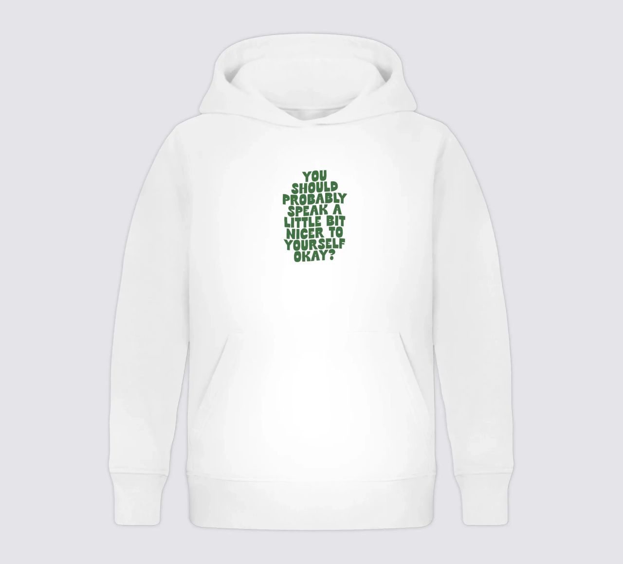 Probabilmente dovreste parlare in modo un po' più gentile con voi stessi felpa bambino con cappuccio da THE MOTIVATED TYPE