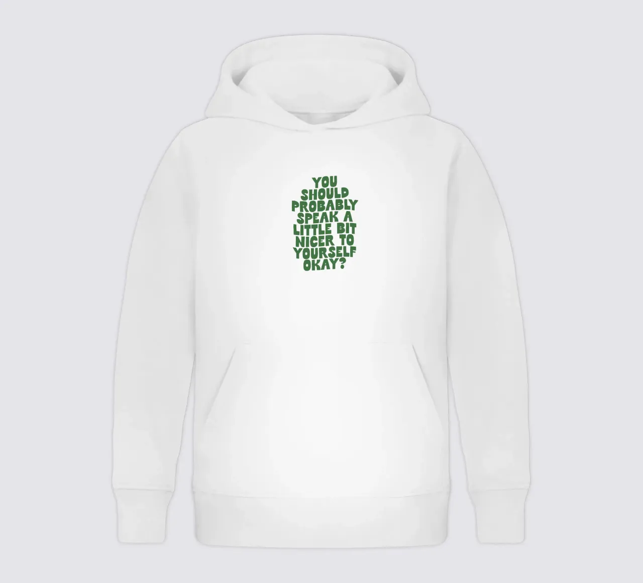 Probabilmente dovreste parlare in modo un po' più gentile con voi stessi felpa bambino con cappuccio da THE MOTIVATED TYPE