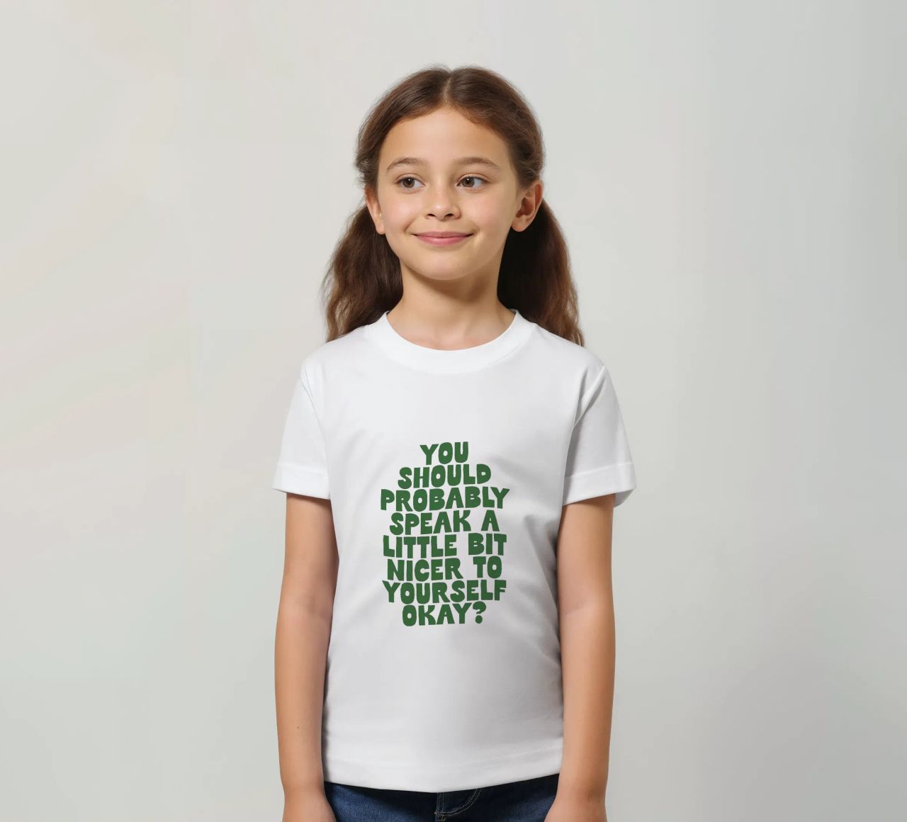 Probabilmente dovreste parlare in modo un po' più gentile con voi stessi t-shirt bambini da THE MOTIVATED TYPE