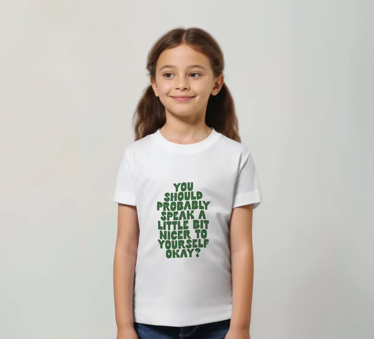 Probabilmente dovreste parlare in modo un po' più gentile con voi stessi t-shirt bambini da THE MOTIVATED TYPE