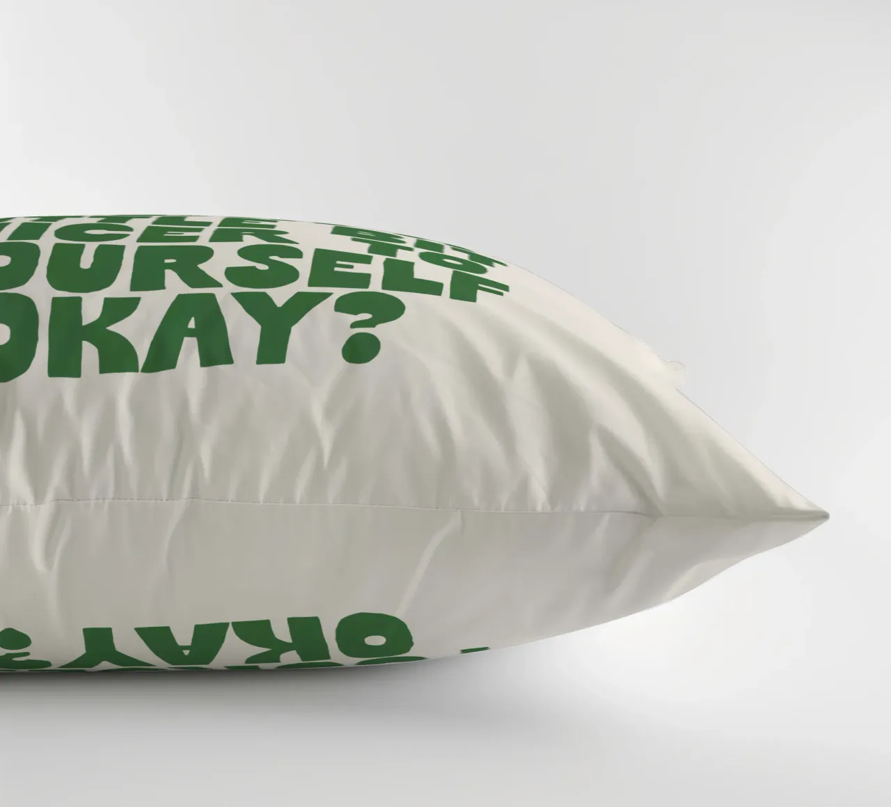 Vous devriez probablement vous parler un peu plus gentiment à vous-même coussin de THE MOTIVATED TYPE