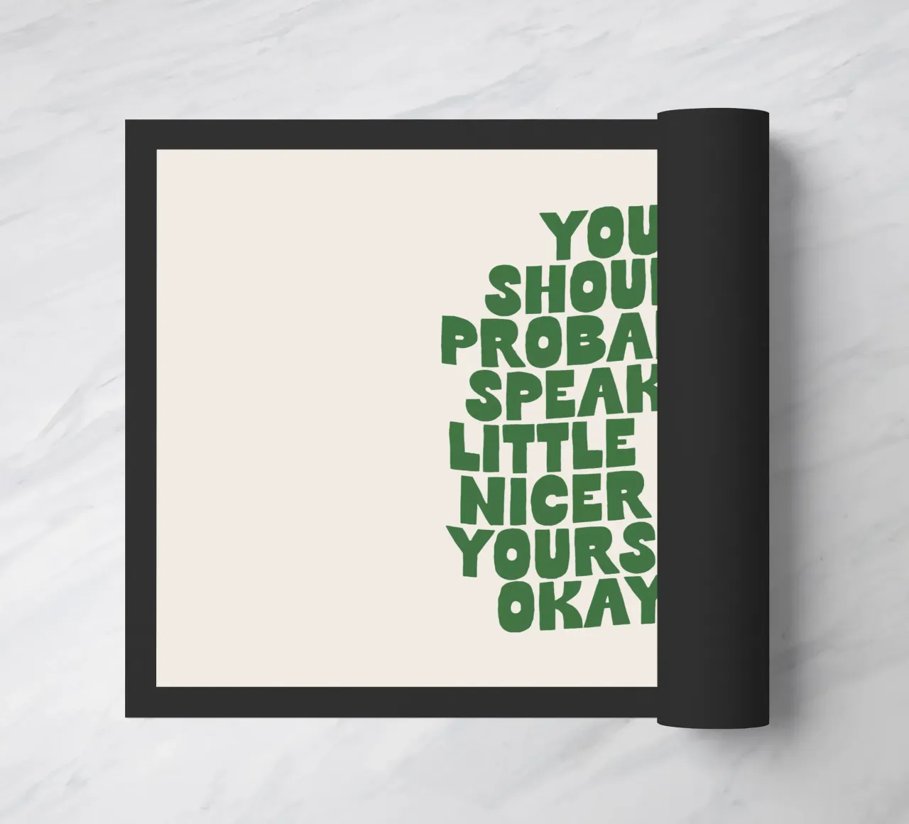 Probabilmente dovreste parlare in modo un po' più gentile con voi stessi zerbino da THE MOTIVATED TYPE