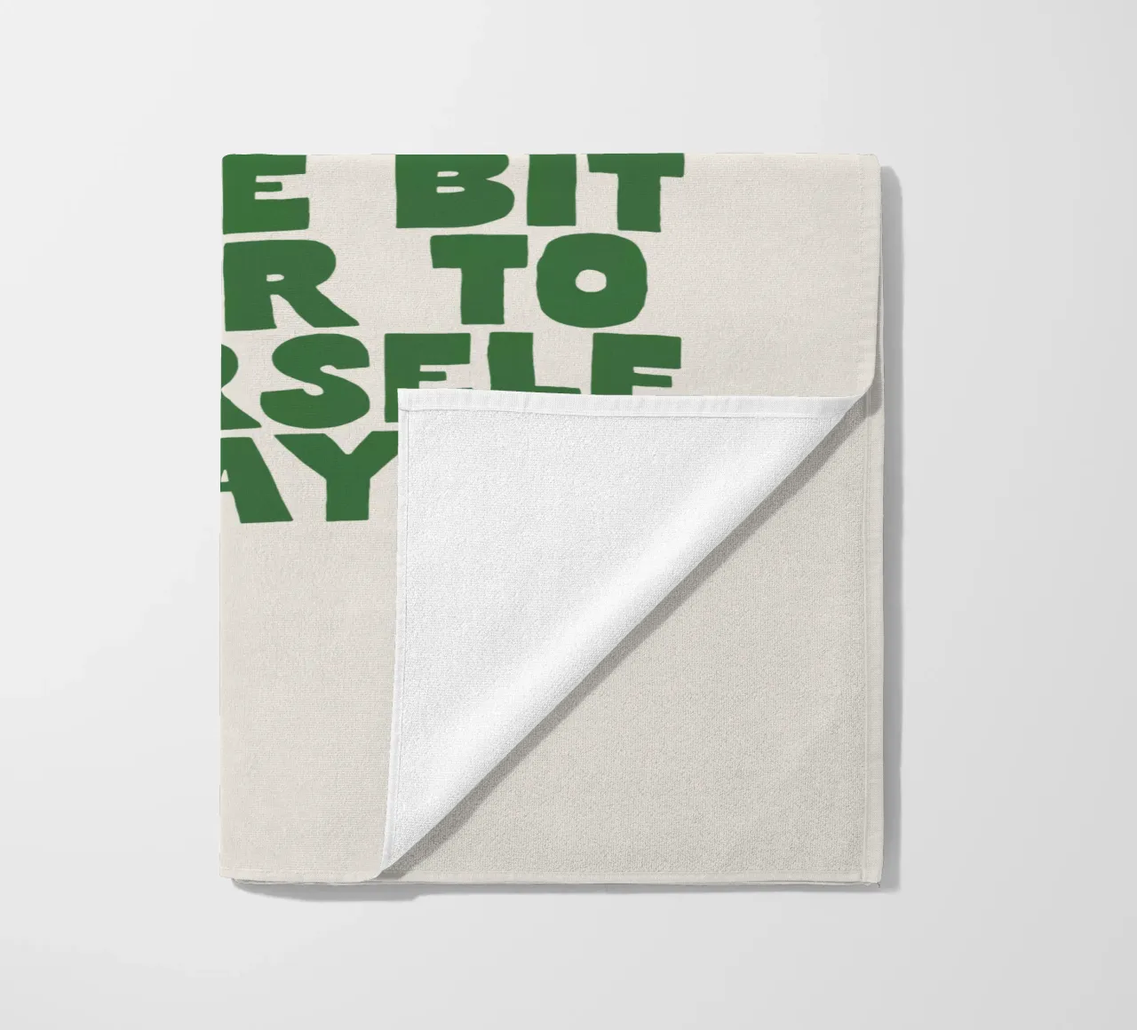 Vous devriez probablement vous parler un peu plus gentiment à vous-même serviette de plage de THE MOTIVATED TYPE