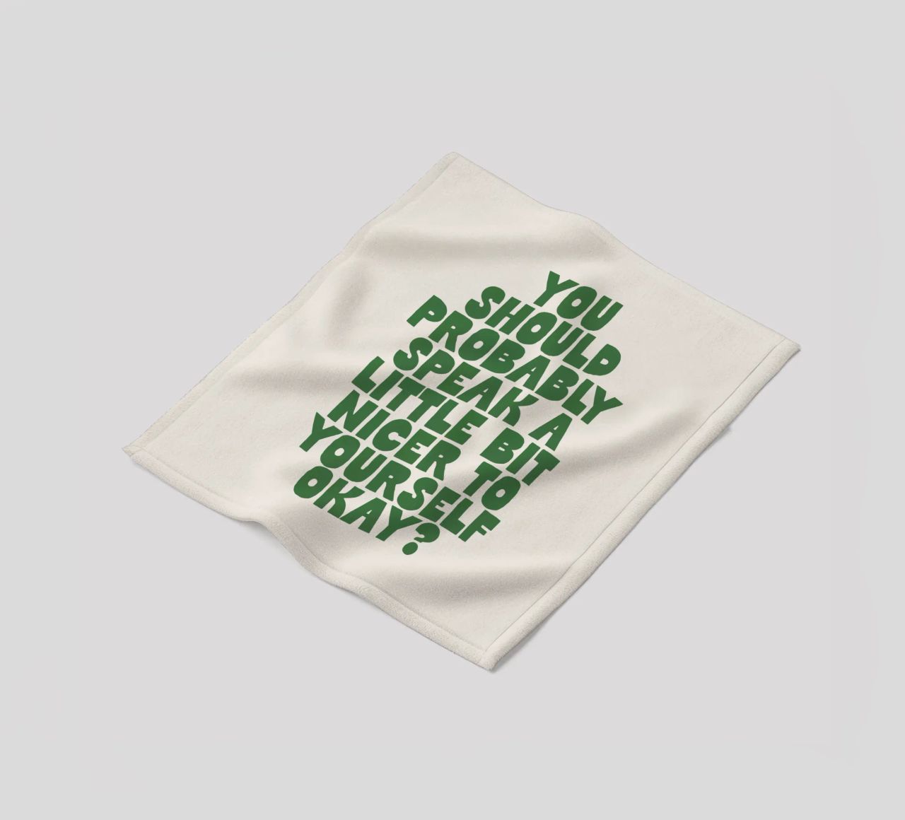 Probabilmente dovreste parlare in modo un po' più gentile con voi stessi coperta in pile da THE MOTIVATED TYPE
