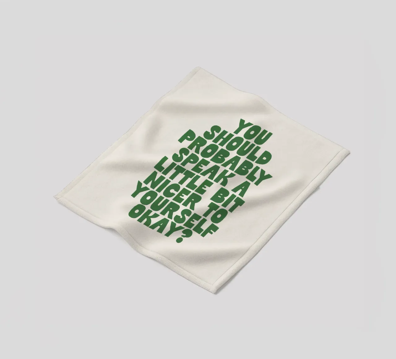 Probabilmente dovreste parlare in modo un po' più gentile con voi stessi coperta in pile da THE MOTIVATED TYPE