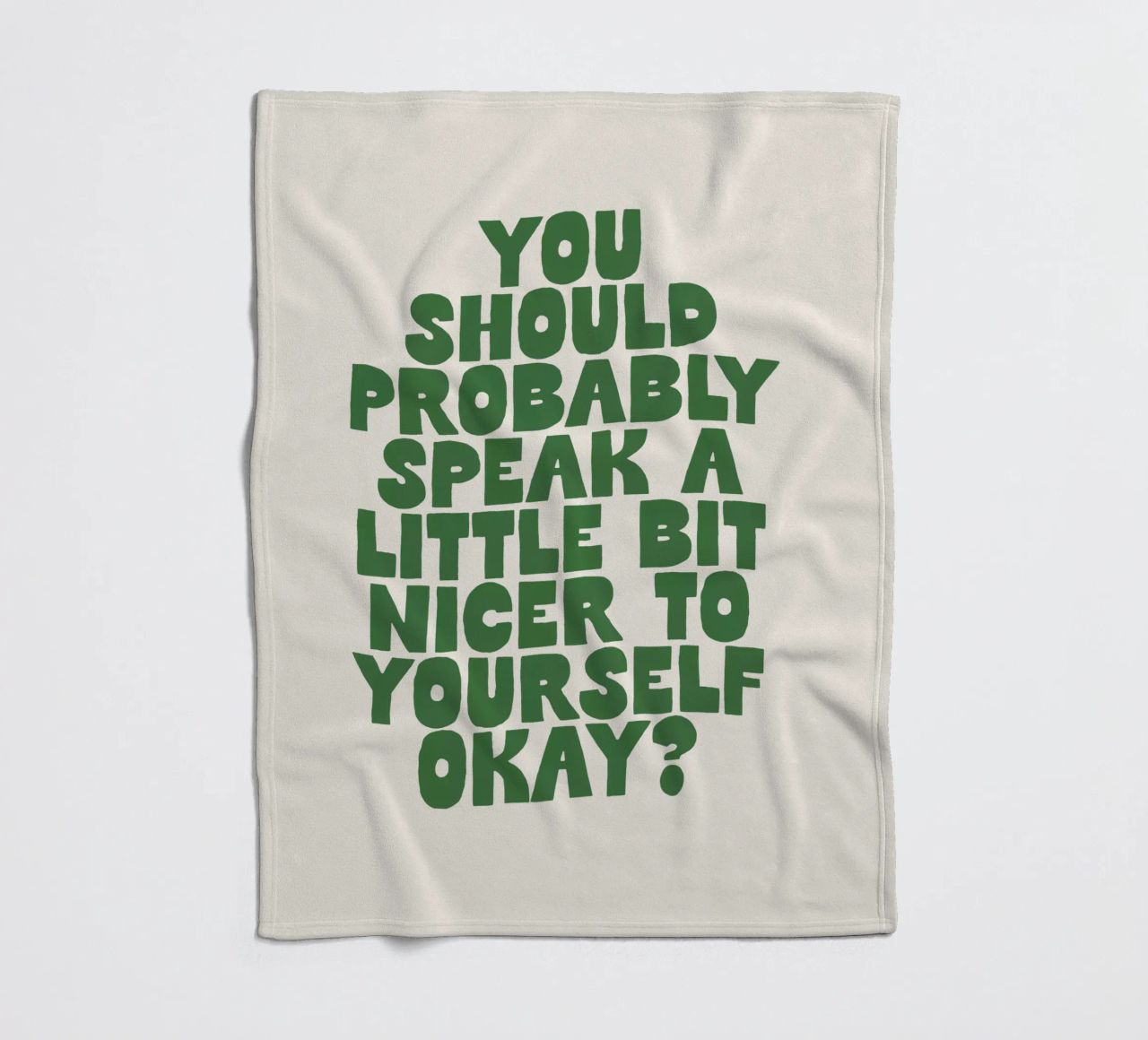 Probabilmente dovreste parlare in modo un po' più gentile con voi stessi coperta in pile da THE MOTIVATED TYPE