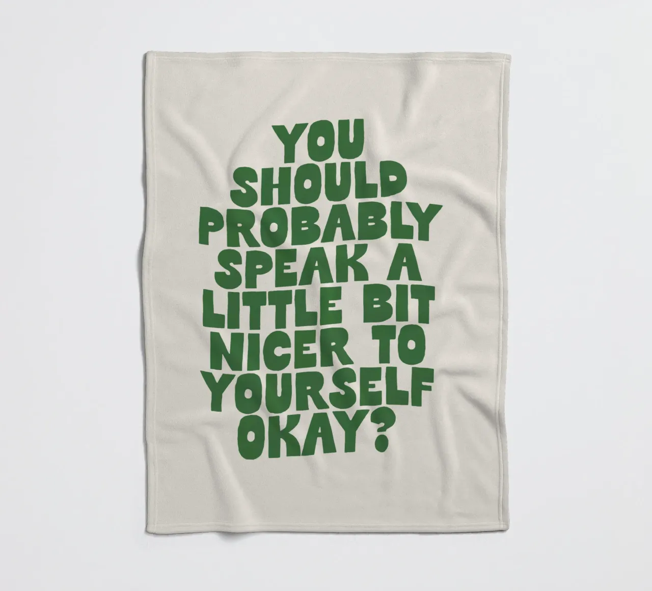 Probabilmente dovreste parlare in modo un po' più gentile con voi stessi coperta in pile da THE MOTIVATED TYPE