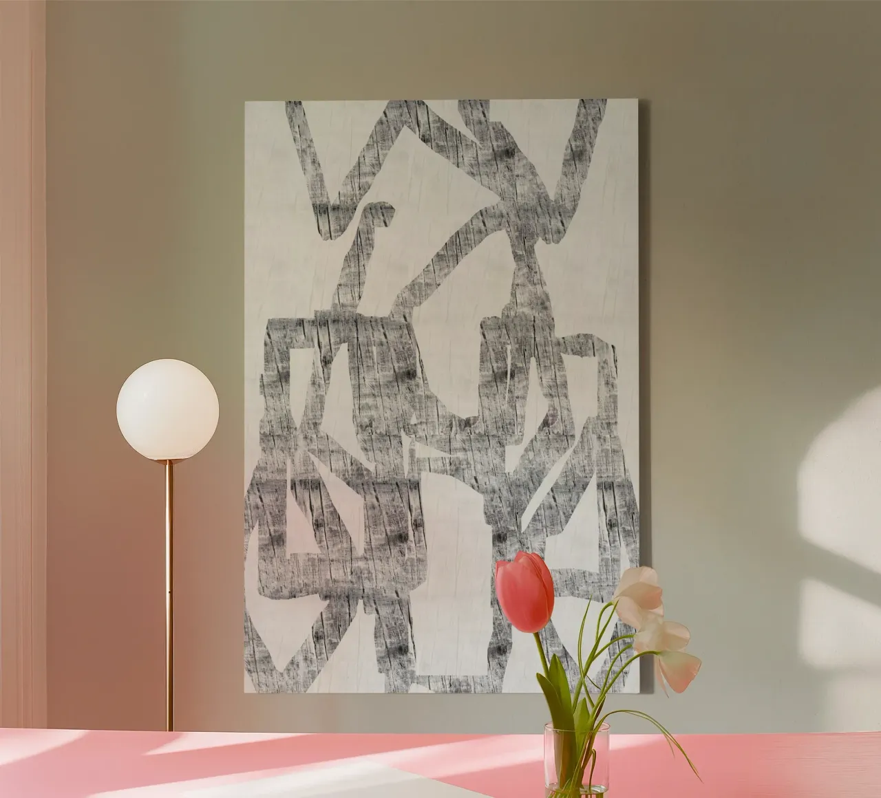 Noir and Inky 2 canvas with Floater frame by Cartissi