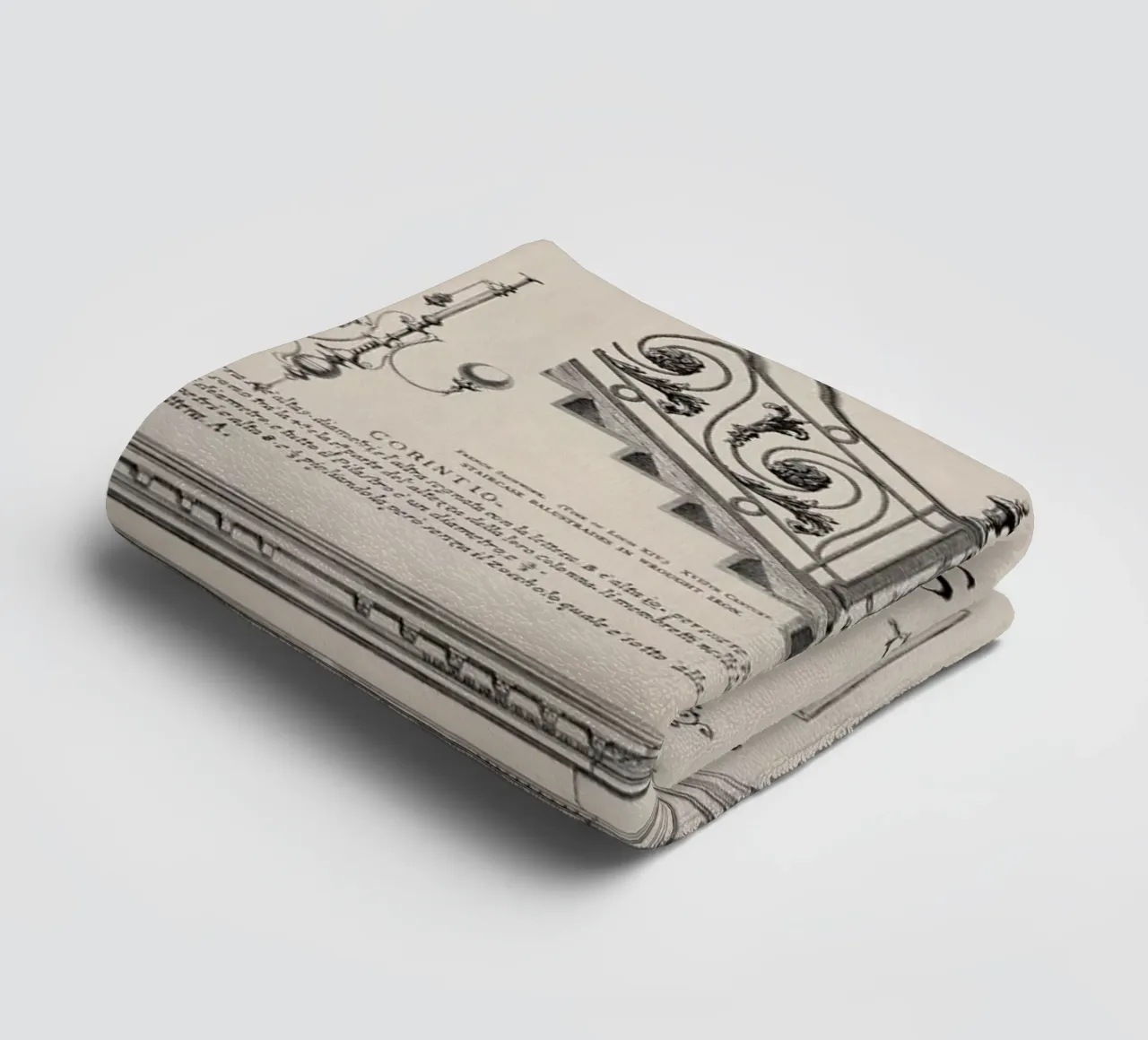 Vintage World Of Architecture towel by Andrea Haase Vintage World