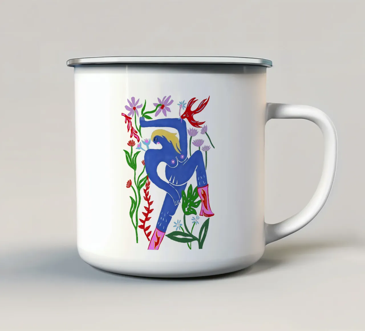 Potere alle donne tazza in smalto da suncoloredberlin