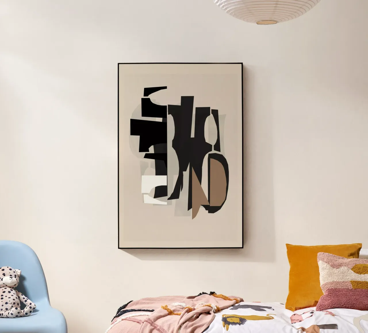 Black and White and Brown Relief 2 acrylic glass by Cartissi