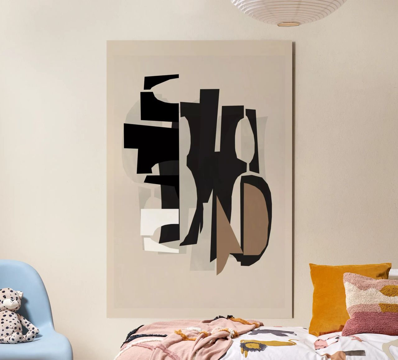 Rilievo in bianco e nero e marrone 2 alluminio dibond da Cartissi