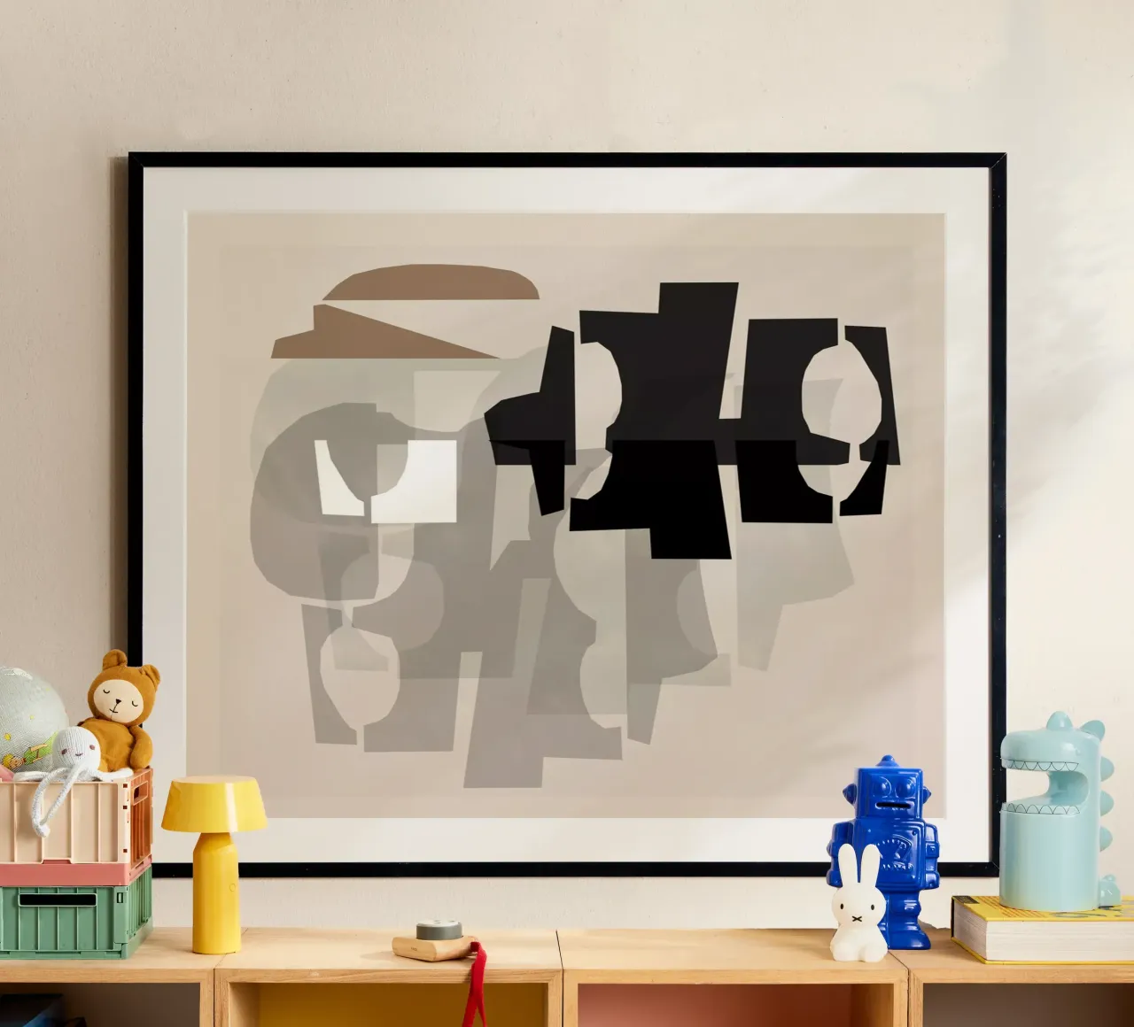 Rilievo in bianco e nero e marrone 1 poster da Cartissi