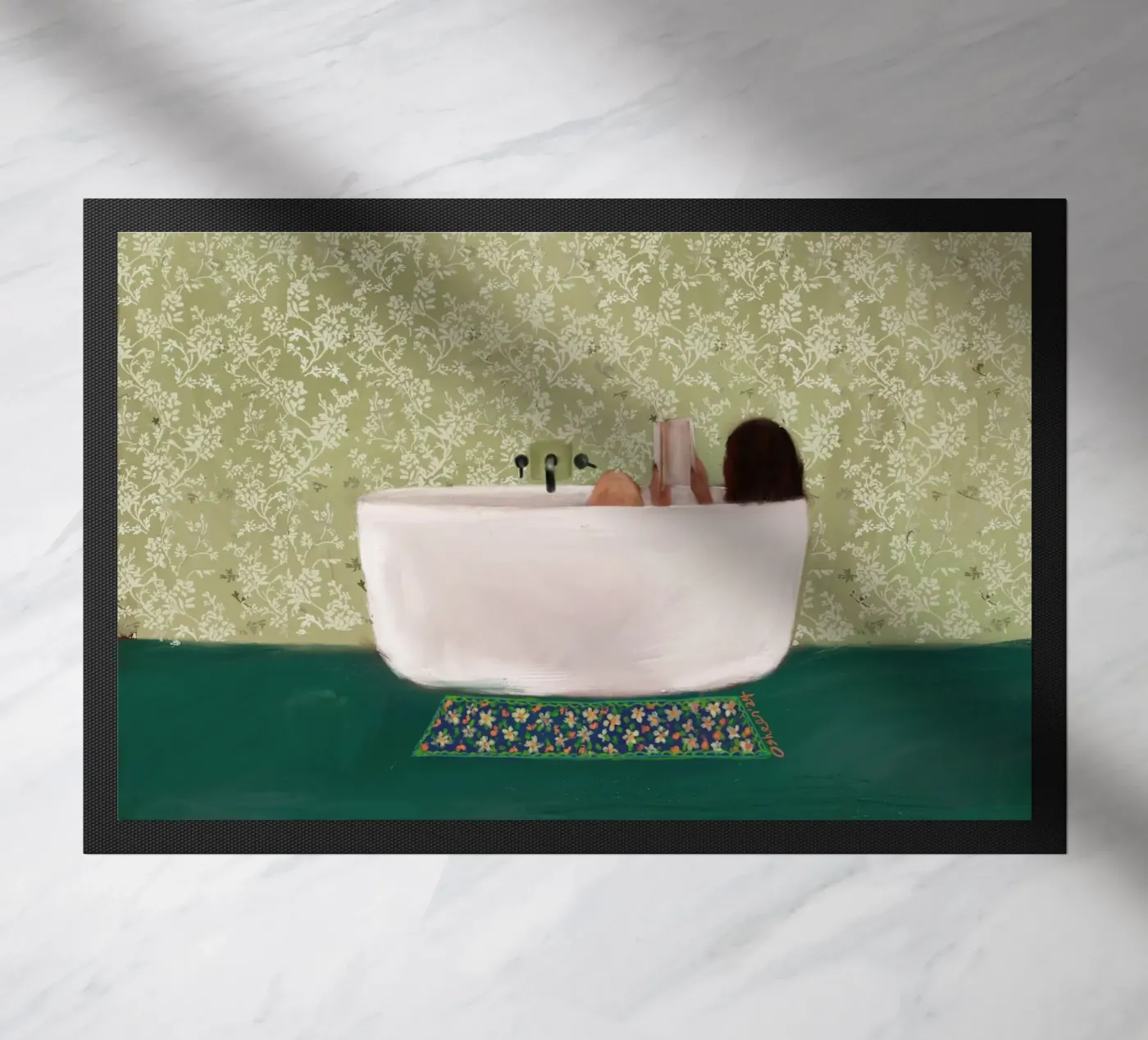 Deep soak doormat by OSHEENSGALLERY