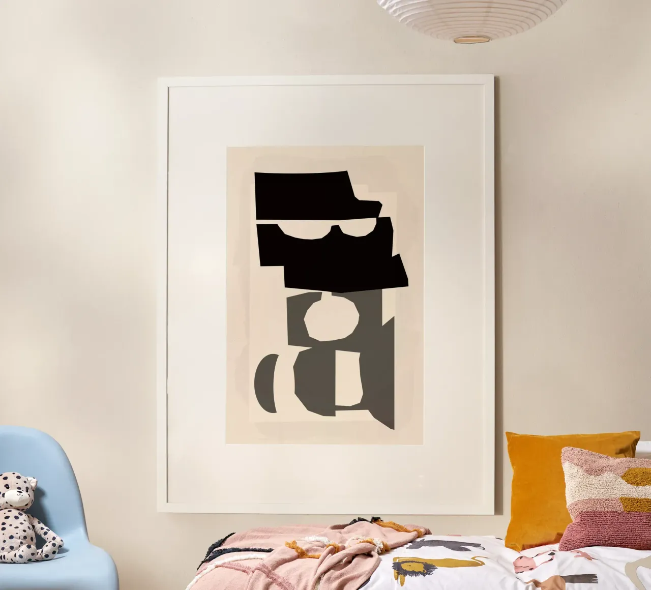 Forme ritagliate in bianco e nero 2 poster da Cartissi