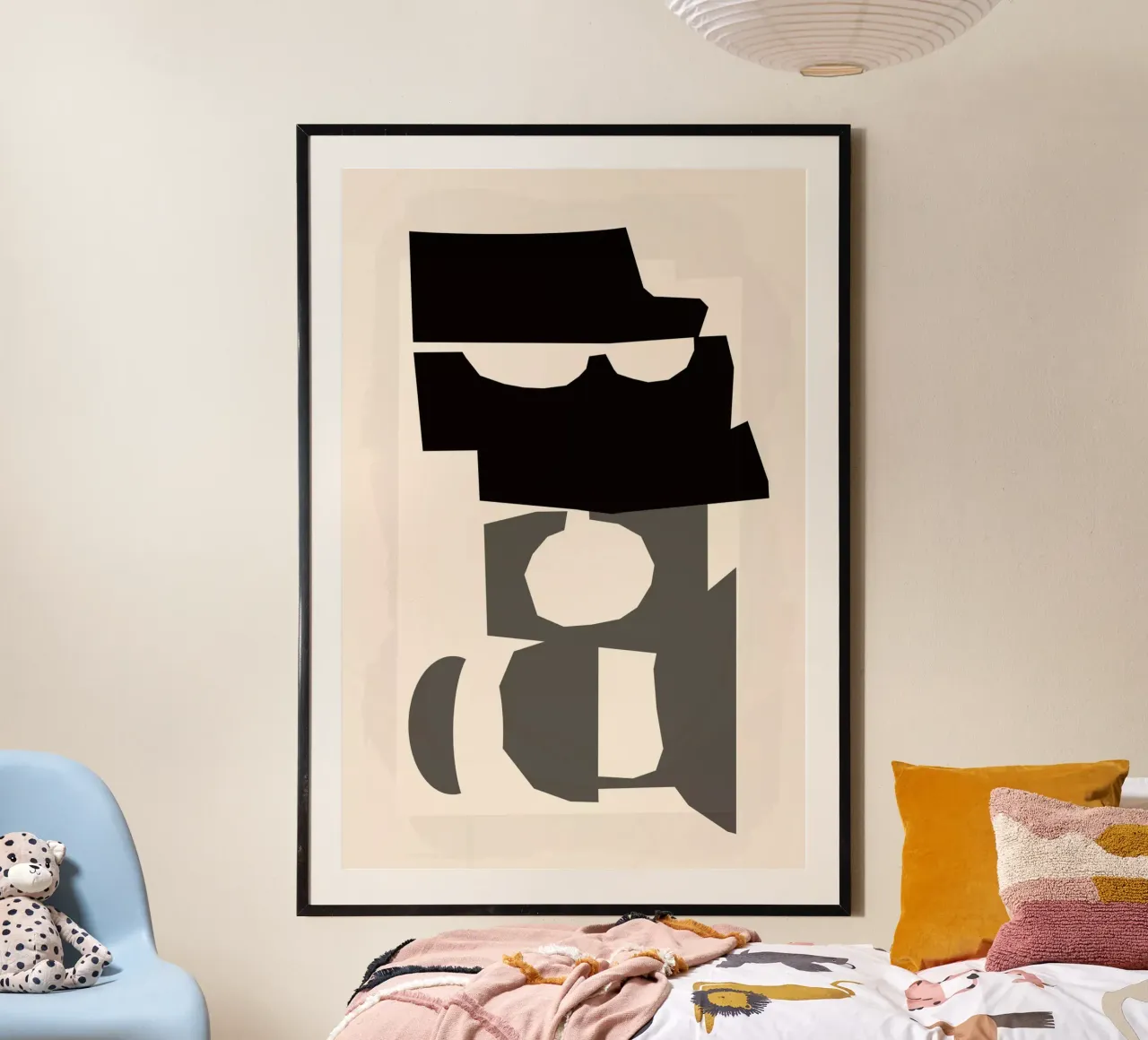 Forme ritagliate in bianco e nero 2 poster da Cartissi