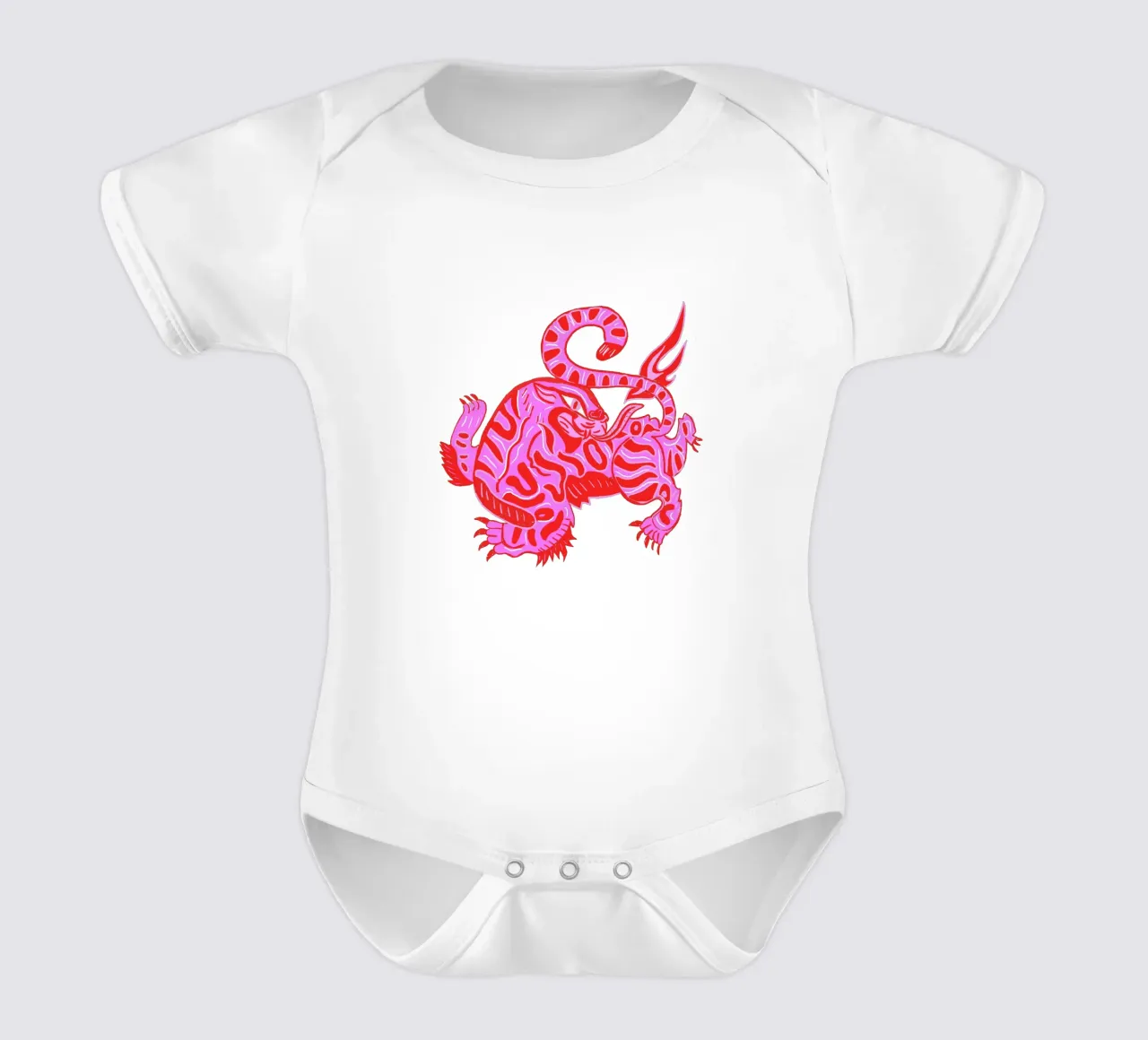 Tiger body neonato maniche corte da suncoloredberlin