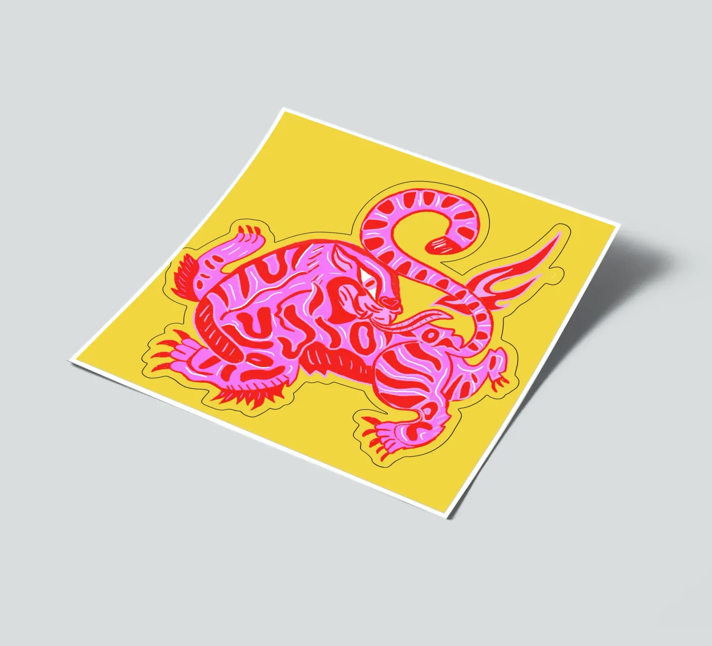 Tiger stickervel van suncoloredberlin