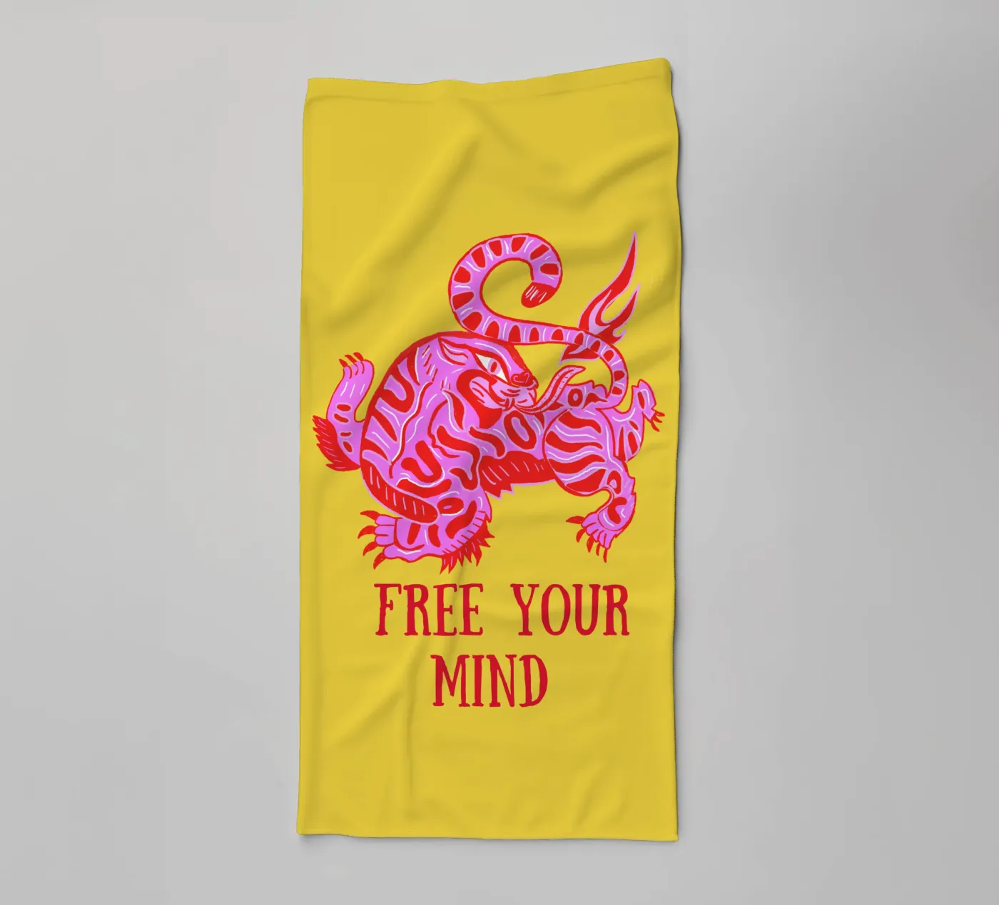 Tiger towel by suncoloredberlin