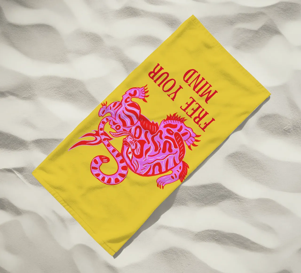 Tiger beach towel by suncoloredberlin