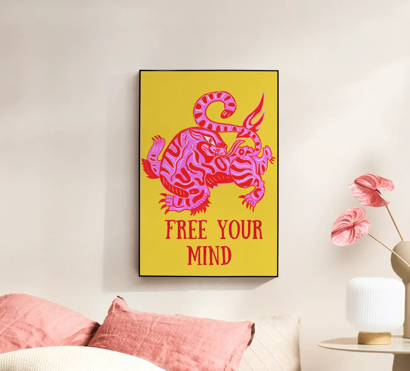 Tiger acryl van suncoloredberlin