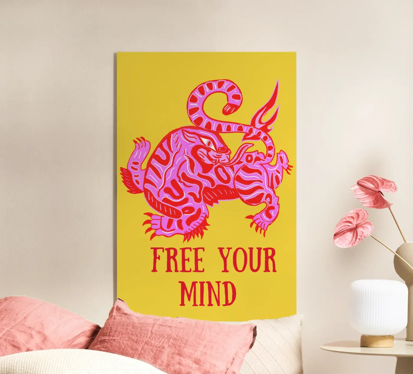 Tiger acryl van suncoloredberlin