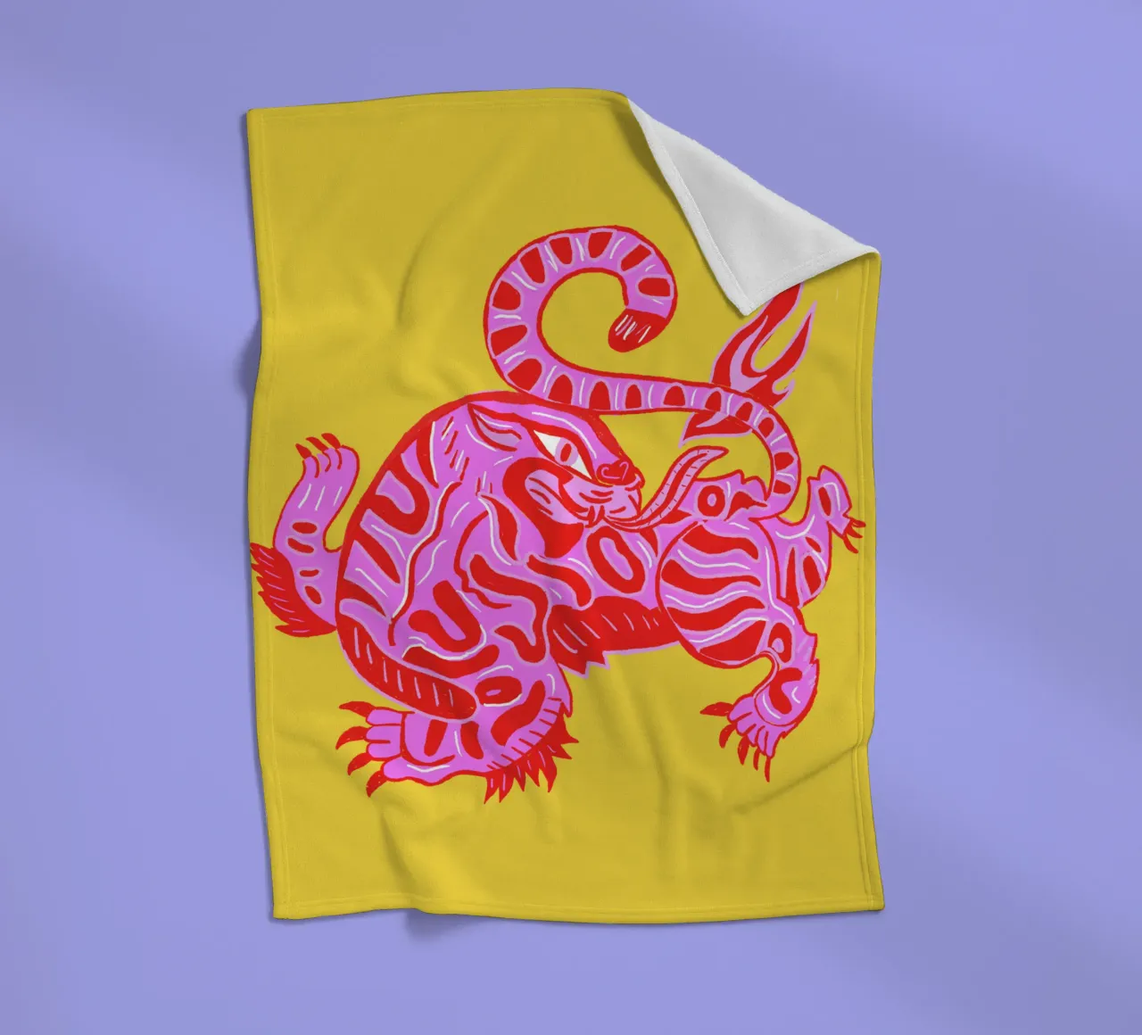 Tiger fleecedeken van suncoloredberlin