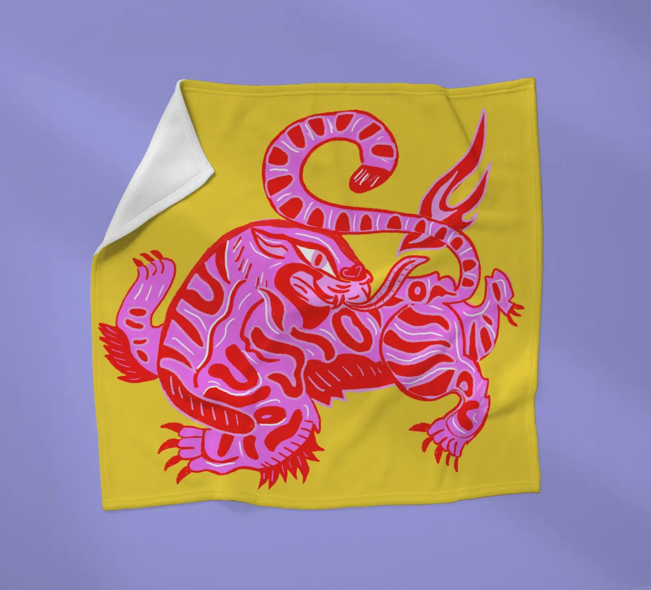 Tiger fleecedeken van suncoloredberlin