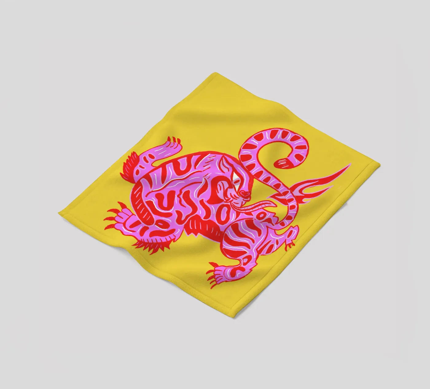 Tiger coperta in pile da suncoloredberlin