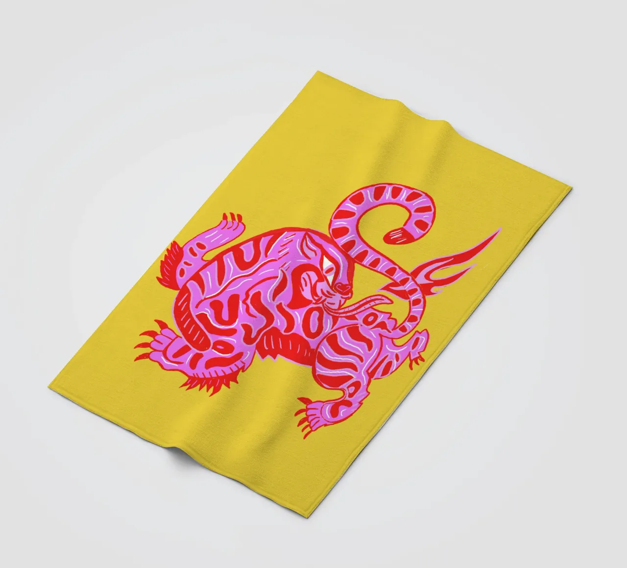 Tiger fleecedeken van suncoloredberlin