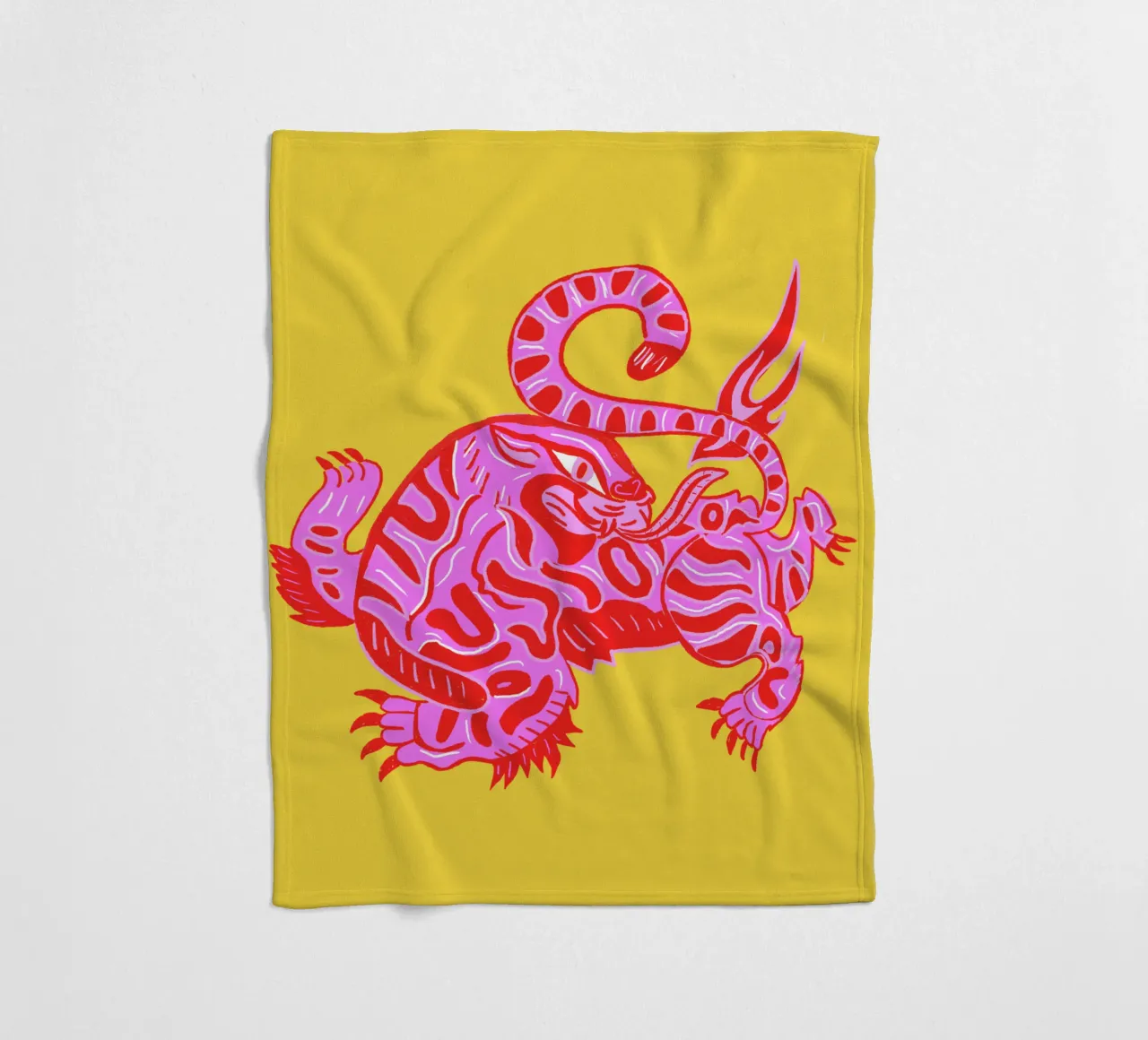 Tiger fleecedeken van suncoloredberlin