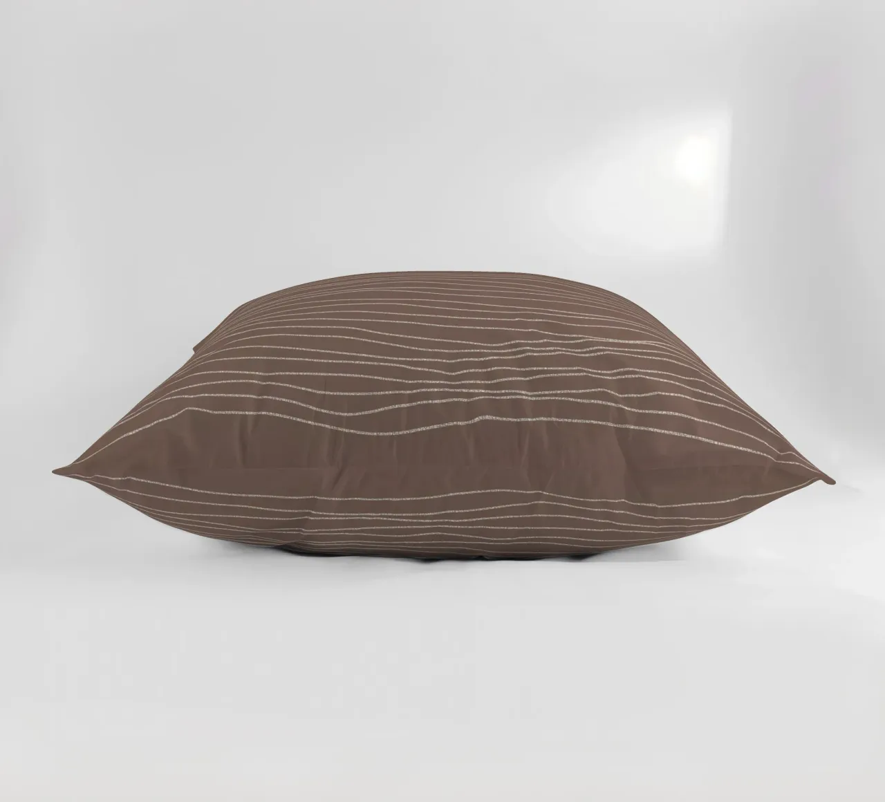 Minimal Chalk Lines on Brown | Abstract Landscape Kissen von sabidussi