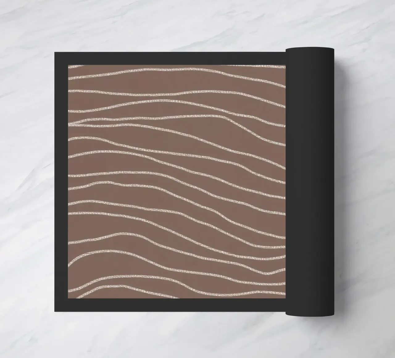 Minimal Chalk Lines on Brown | Abstract Landscape doormat by sabidussi